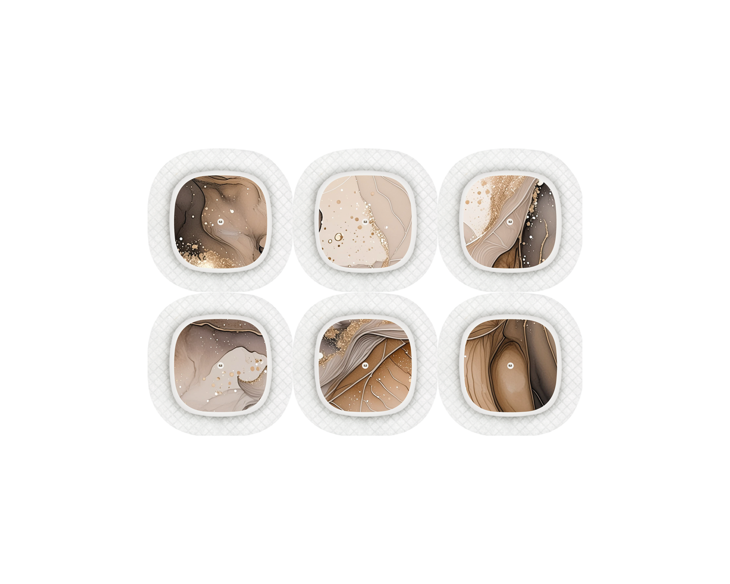 "Brownie Bliss" - CGM Sensor Stickers for Dexcom, Libre, Medtronic & Medtrum