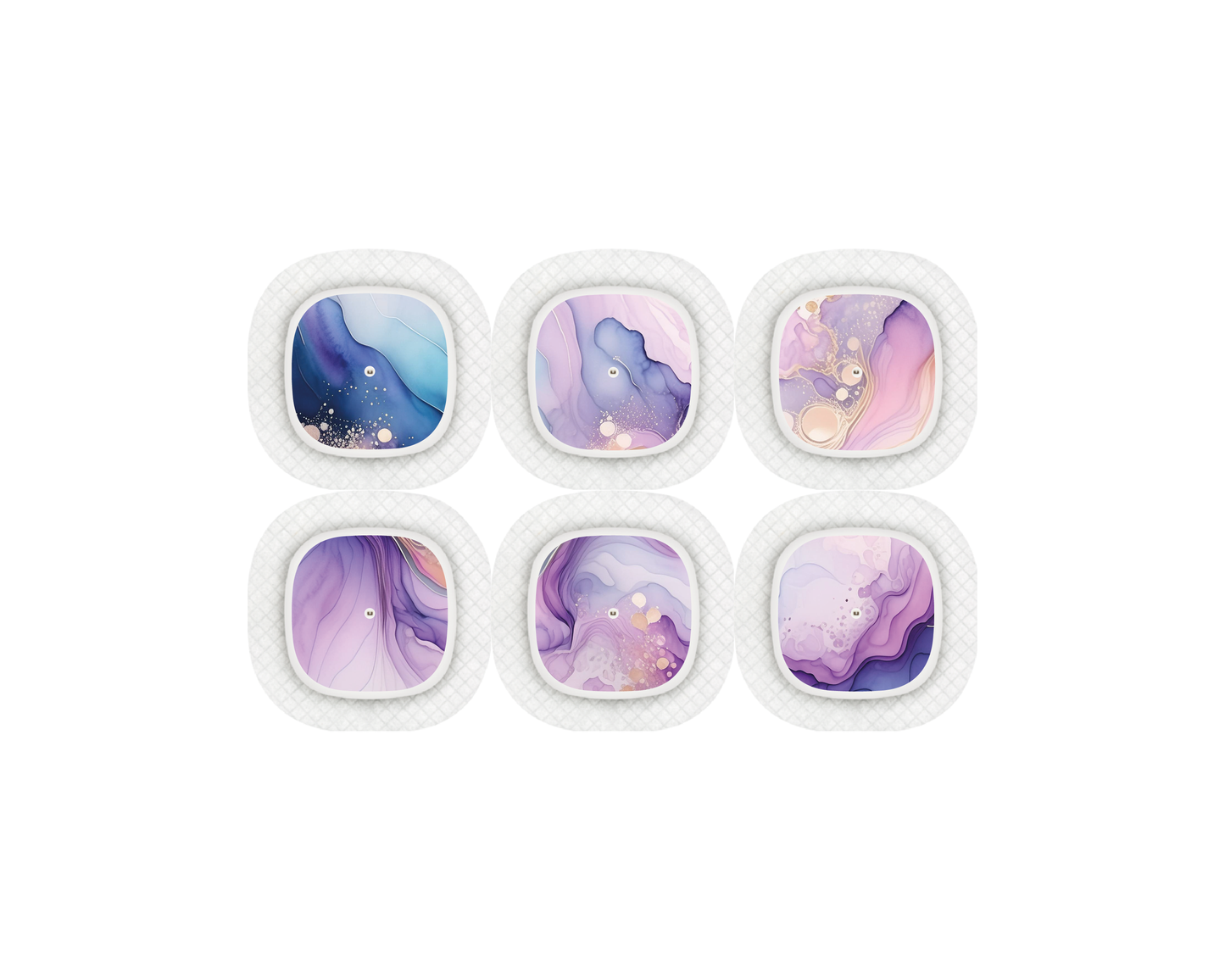 "Purple Dust" - CGM Sensor Stickers for Dexcom, Libre, Medtronic & Medtrum