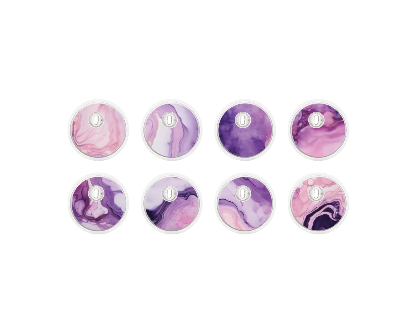 "Violet Charm" - CGM Sensor Stickers for Dexcom, Libre, Medtronic & Medtrum