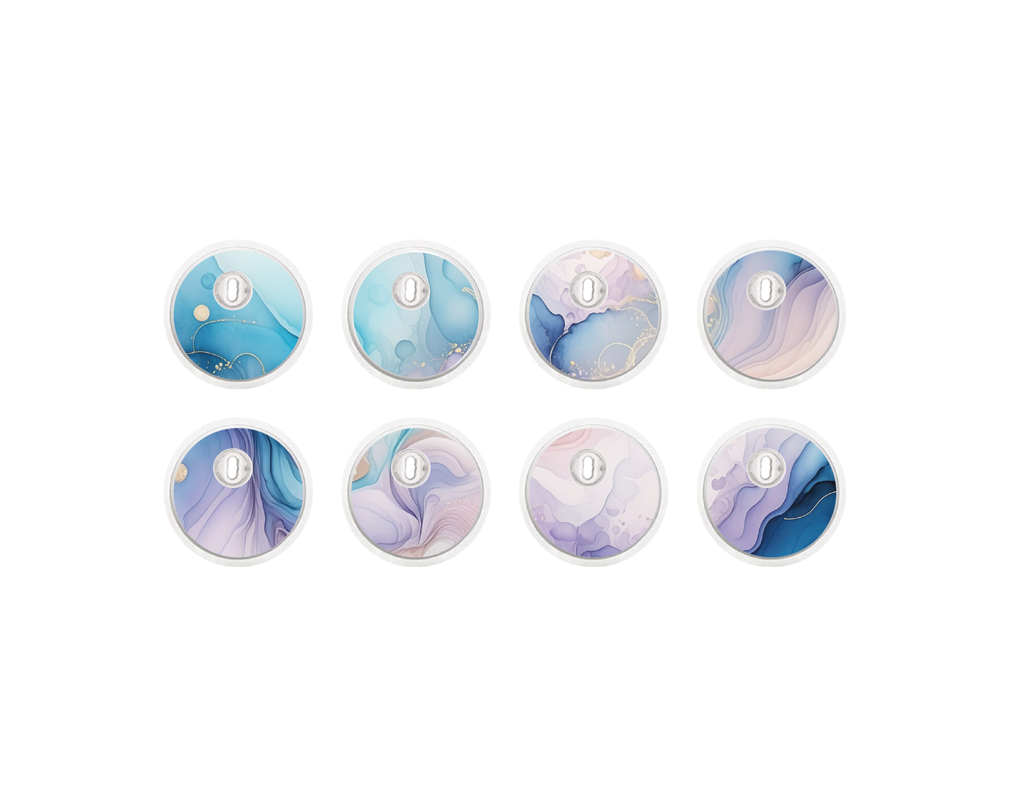 "Soft Radiance" - CGM Sensor Stickers for Dexcom, Libre, Medtronic & Medtrum