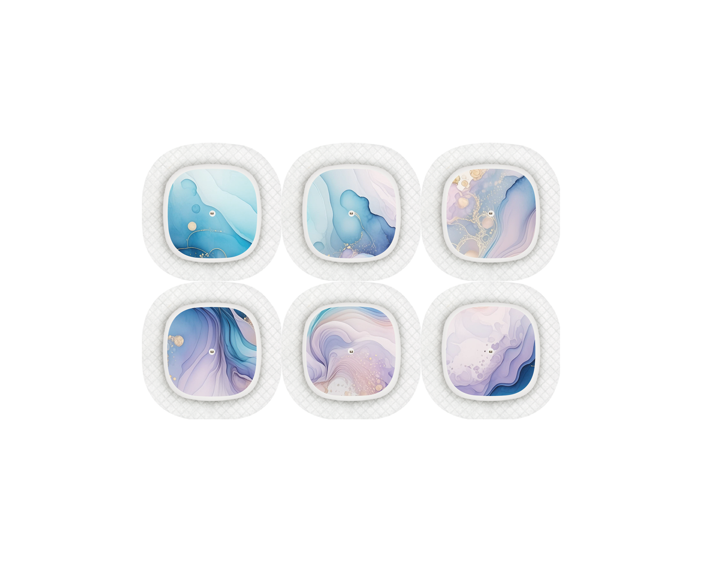 "Soft Radiance" - CGM Sensor Stickers for Dexcom, Libre, Medtronic & Medtrum