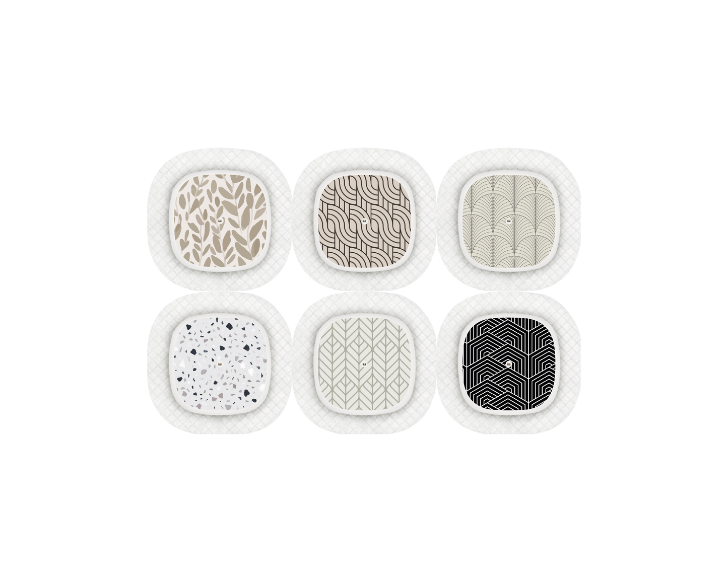 "Monochromatic" - CGM Sensor Stickers for Dexcom, Libre, Medtronic & Medtrum
