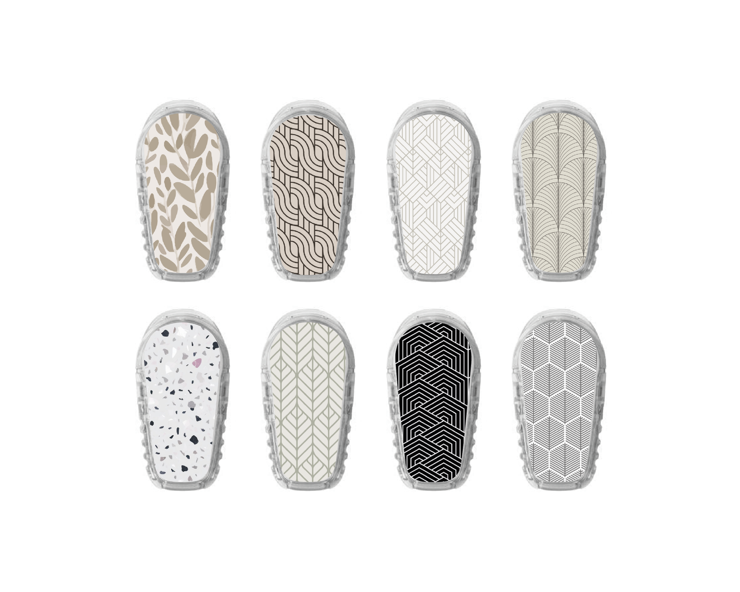 "Monochromatic" - CGM Sensor Stickers for Dexcom, Libre, Medtronic & Medtrum