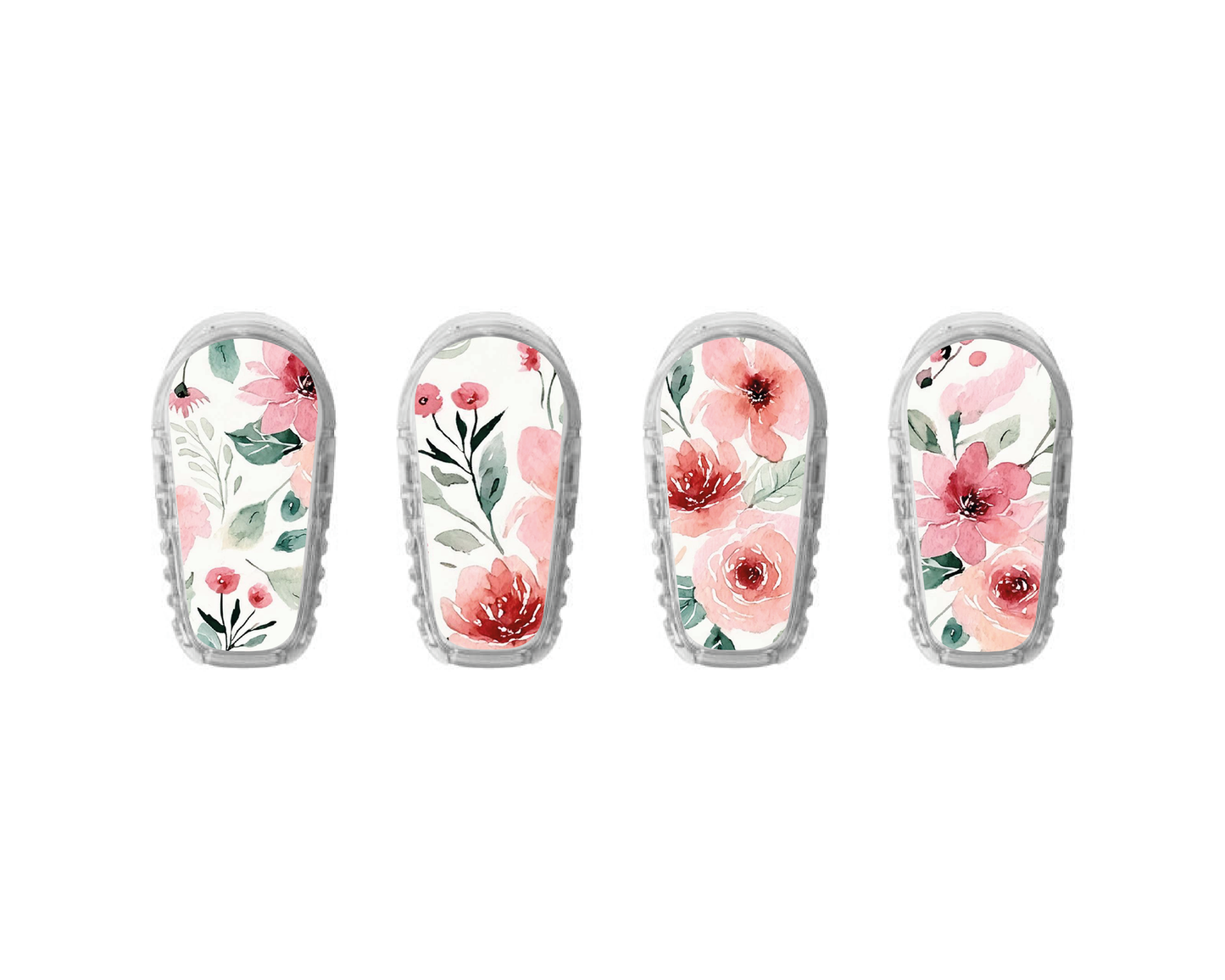 "Pink Blossom" - CGM Sensor Stickers for Dexcom, Libre, Medtronic & Medtrum