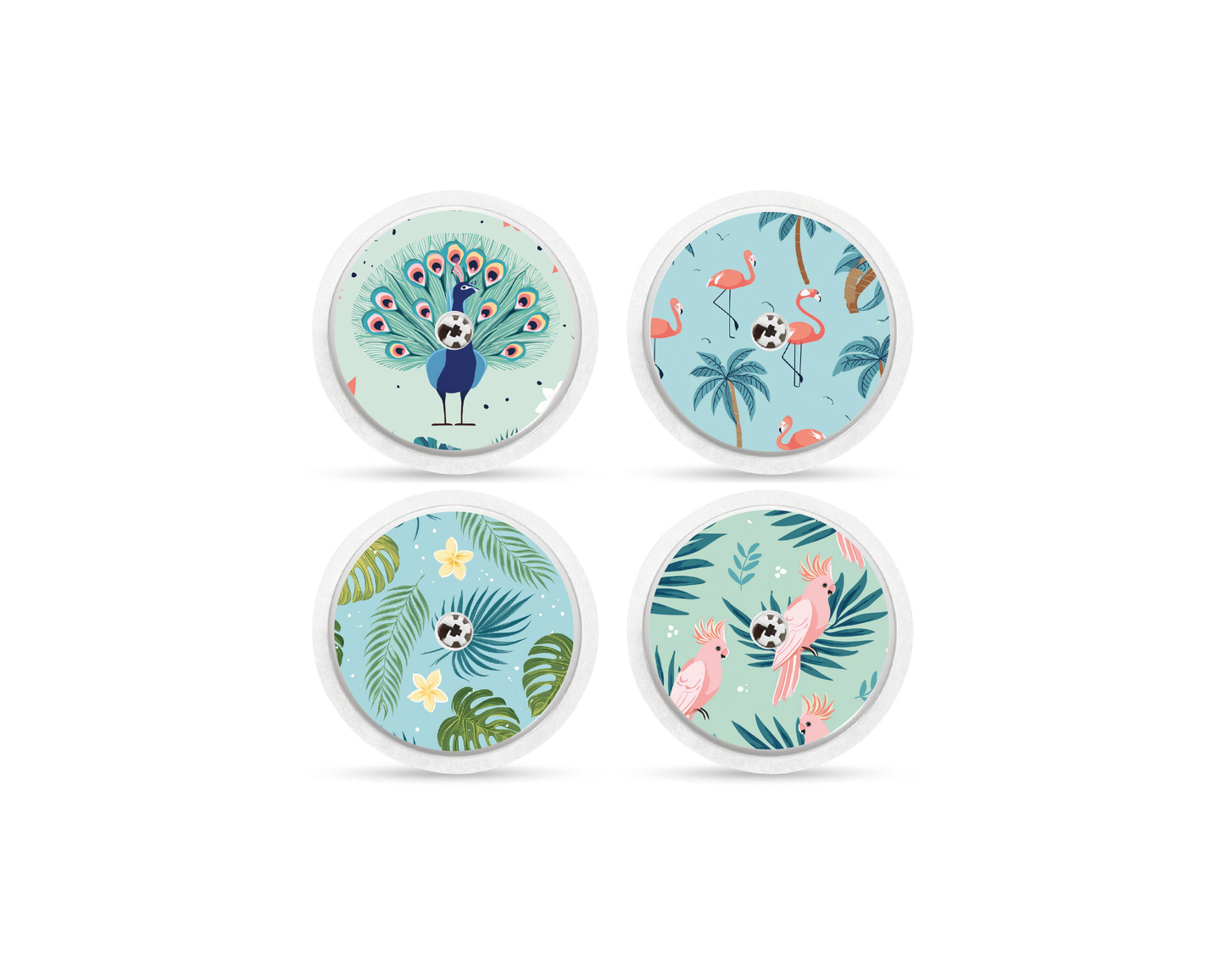 "Tropical" - CGM Sensor Stickers for Dexcom, Libre, Medtronic & Medtrum