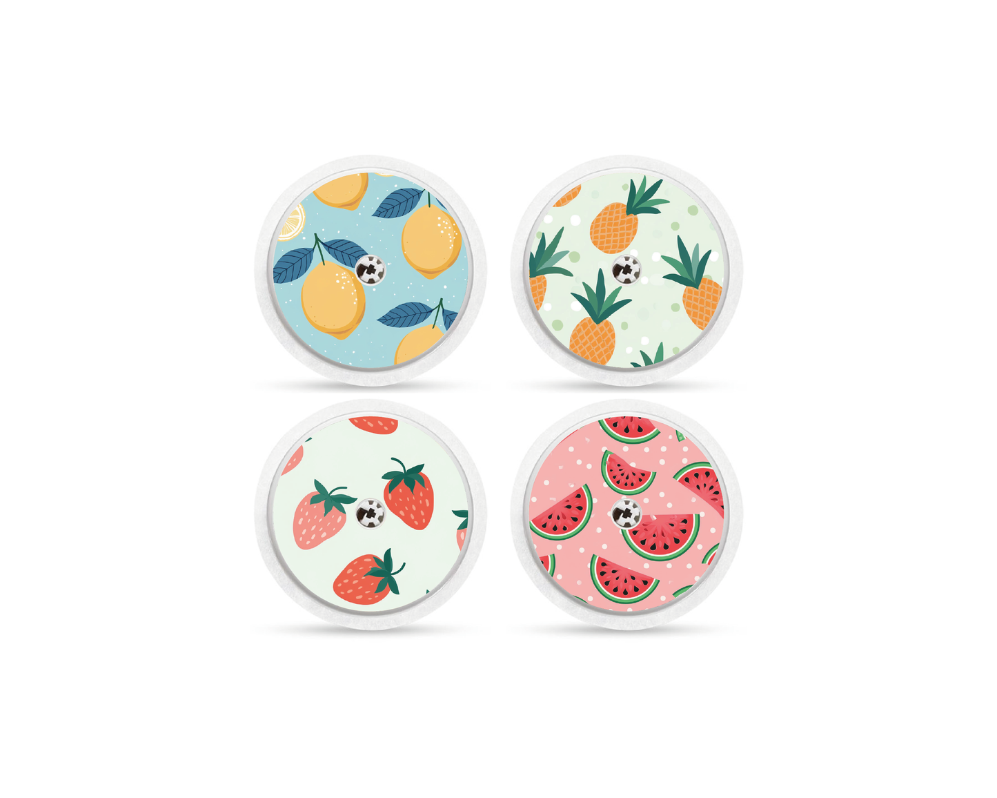 "Fruit Fusion" - CGM Sensor Stickers for Dexcom, Libre, Medtronic & Medtrum