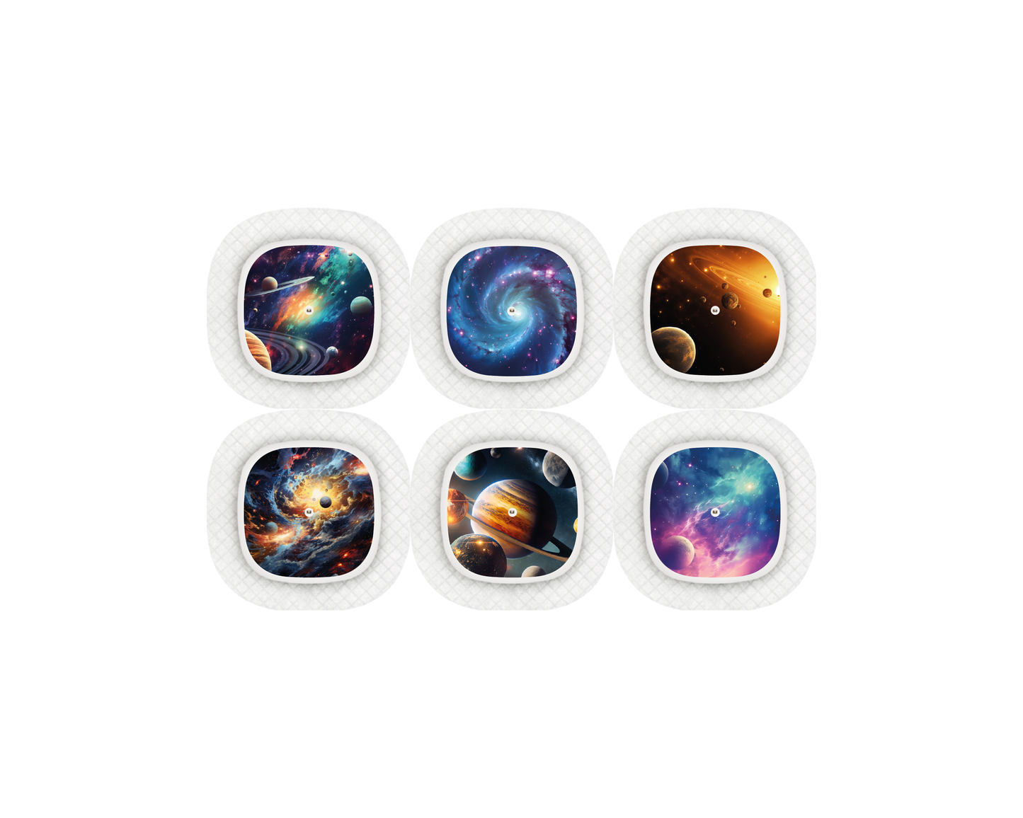 "Cosmic" - CGM Sensor Stickers for Dexcom, Libre, Medtronic & Medtrum