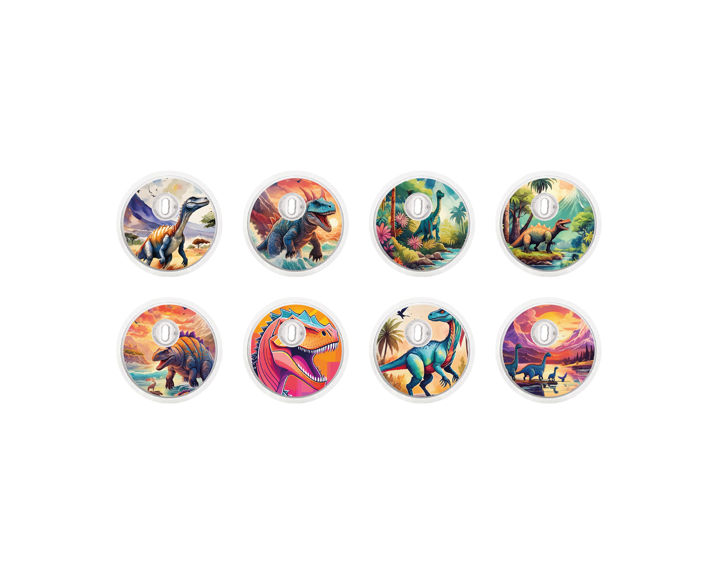 "Dino" - CGM Sensor Stickers for Dexcom, Libre, Medtronic & Medtrum