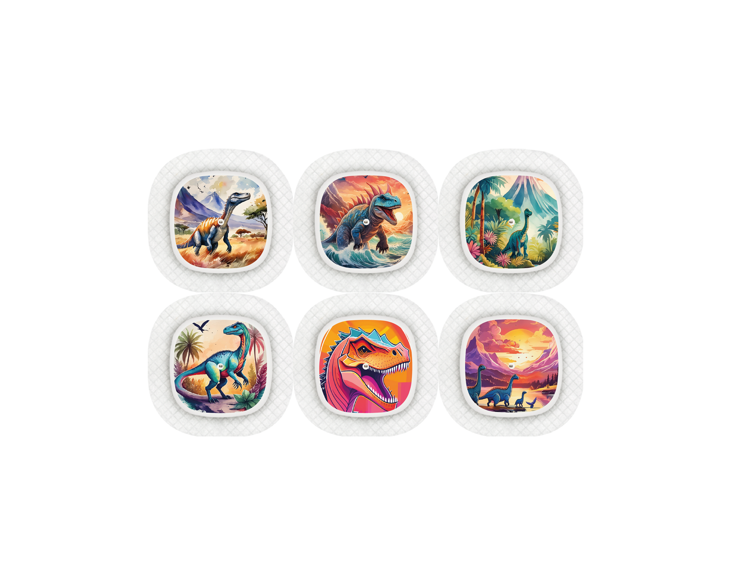 "Dino" - CGM Sensor Stickers for Dexcom, Libre, Medtronic & Medtrum