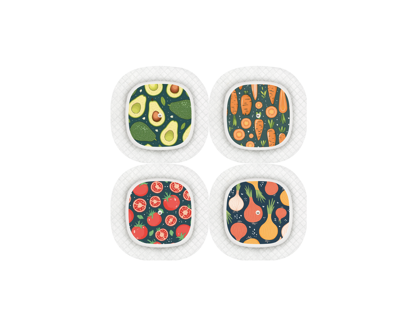 "Garden Mix" - CGM Sensor Stickers for Dexcom, Libre, Medtronic & Medtrum