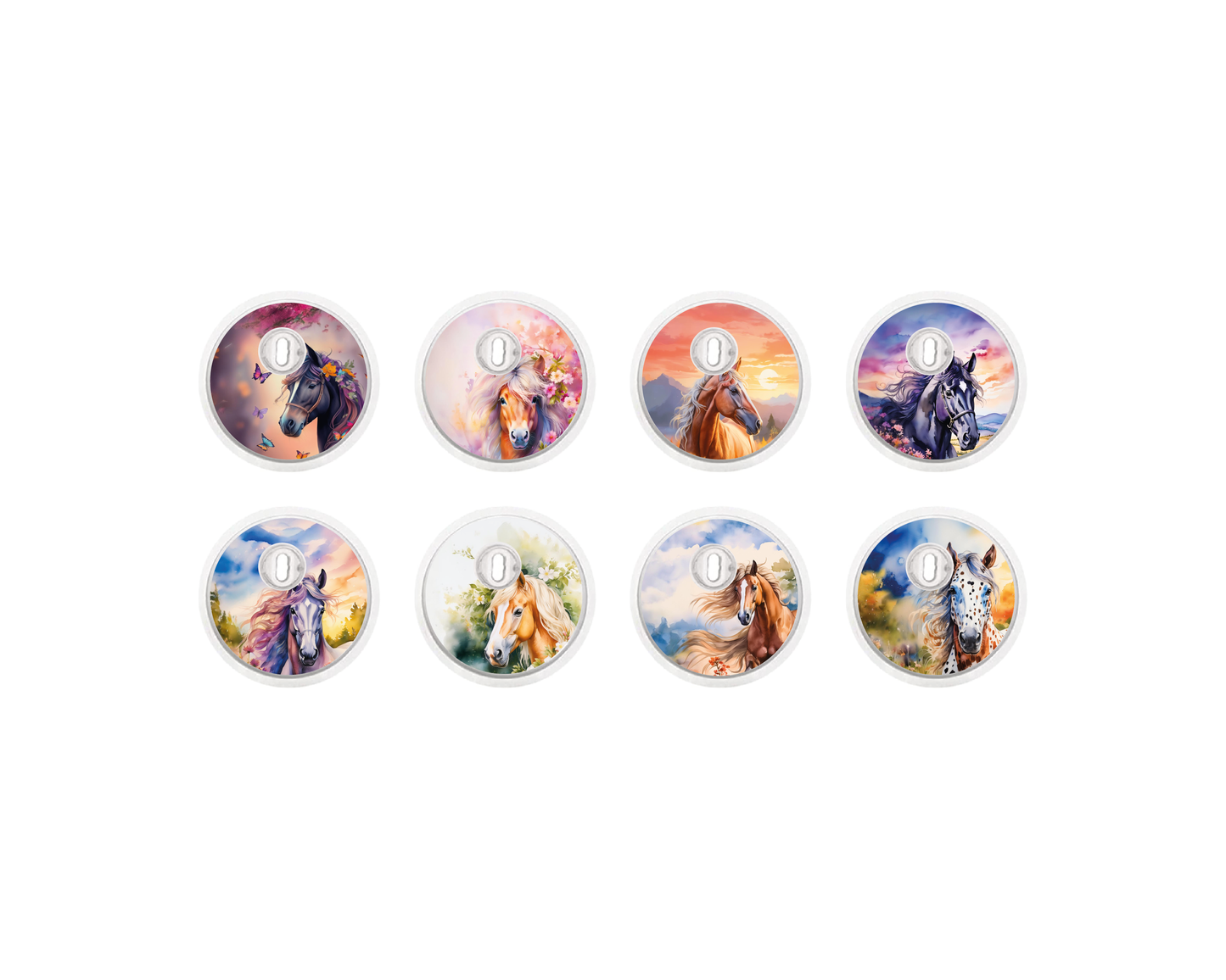 "Cheval" - CGM Sensor Stickers for Dexcom, Libre, Medtronic & Medtrum