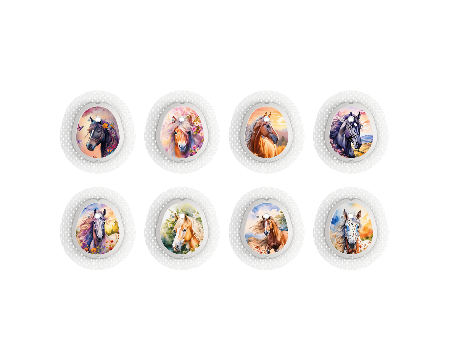 "Cheval" - CGM Sensor Stickers for Dexcom, Libre, Medtronic & Medtrum