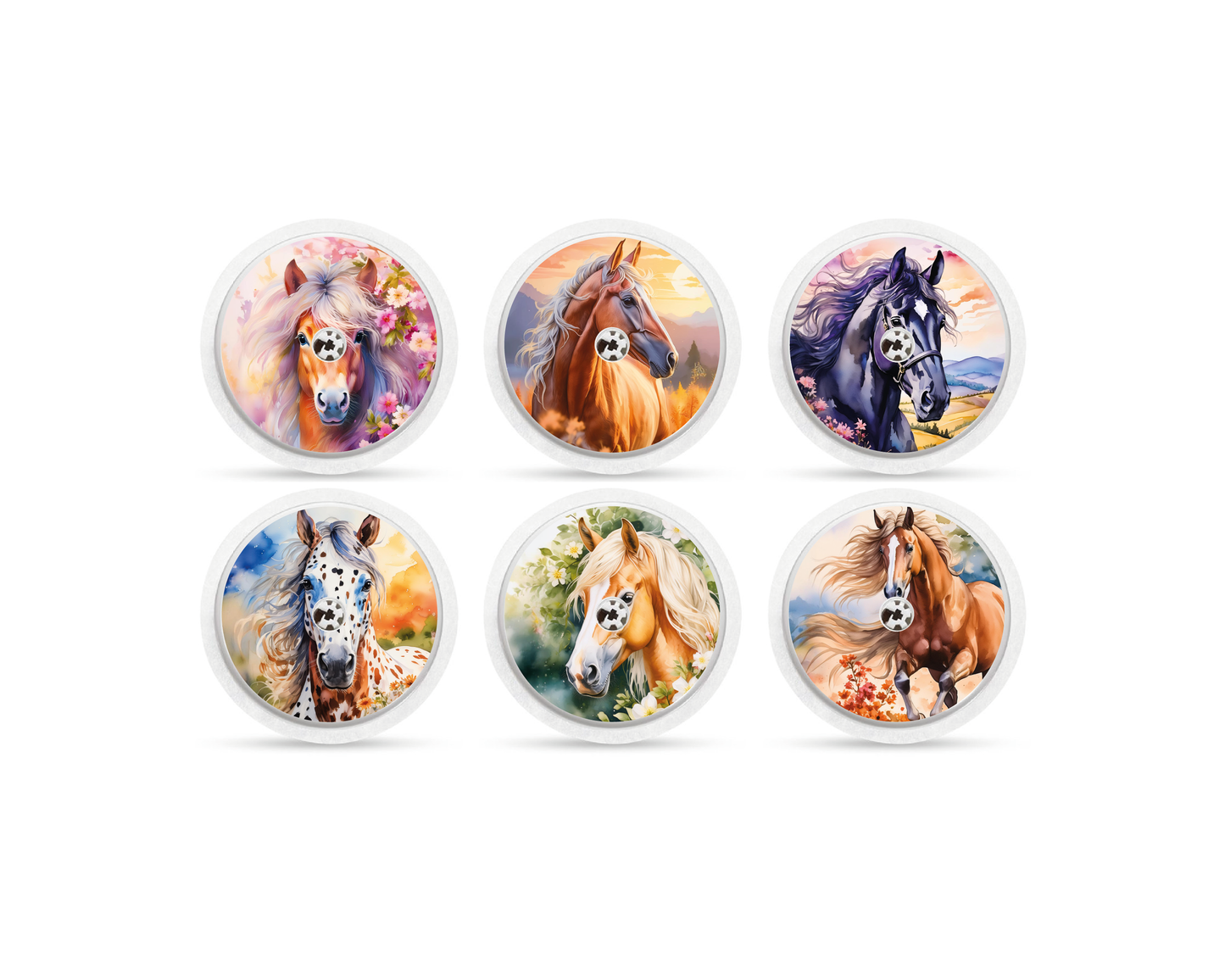 "Cheval" - CGM Sensor Stickers for Dexcom, Libre, Medtronic & Medtrum