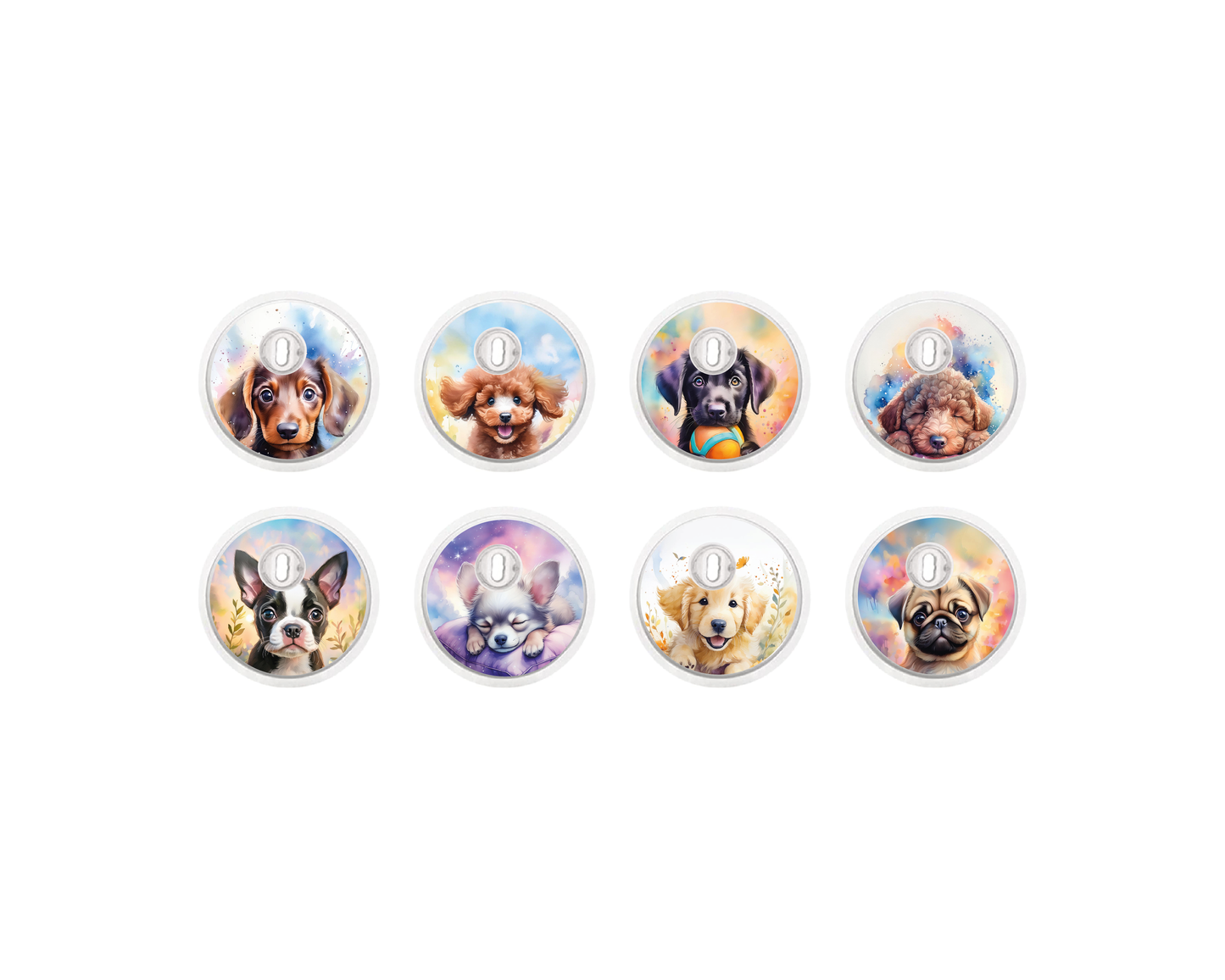 "Puppies" - CGM Sensor Stickers for Dexcom, Libre, Medtronic & Medtrum