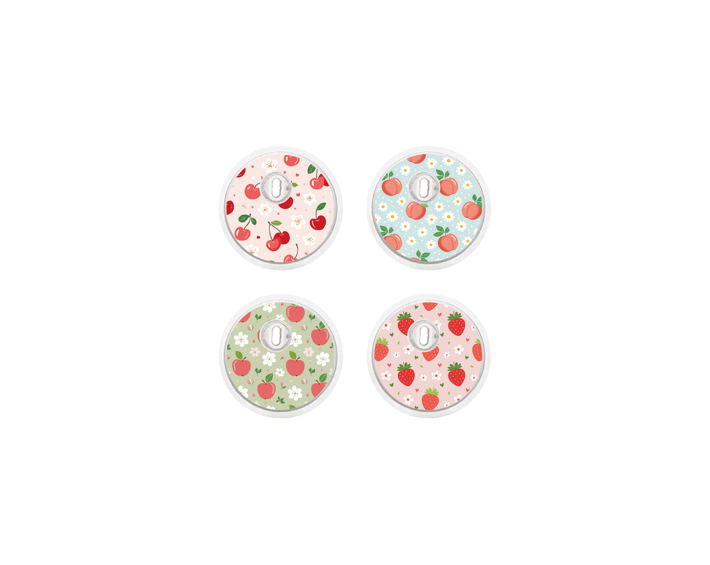 "Cherry Dream" - CGM Sensor Stickers for Dexcom, Libre, Medtronic & Medtrum