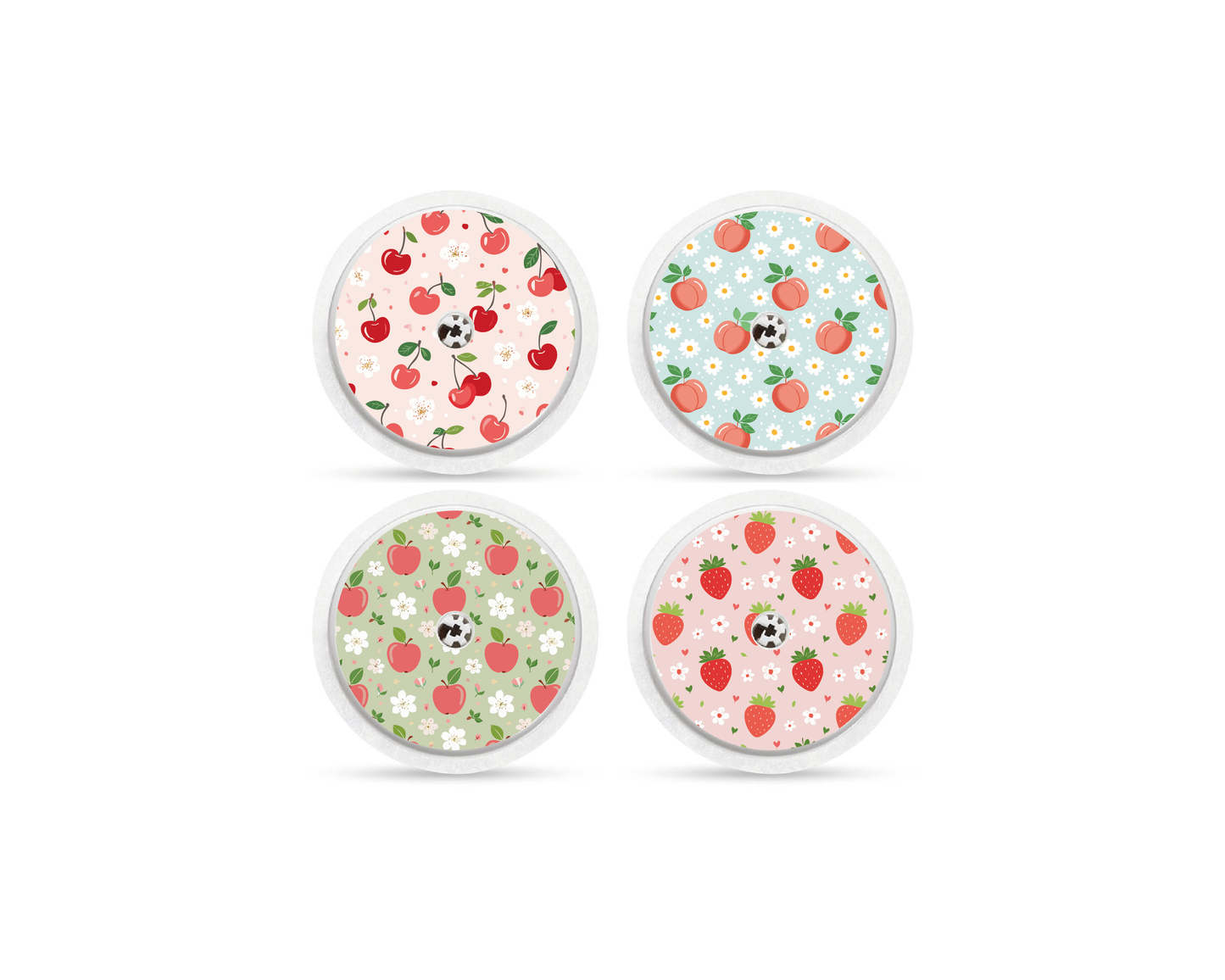 "Cherry Dream" - CGM Sensor Stickers for Dexcom, Libre, Medtronic & Medtrum