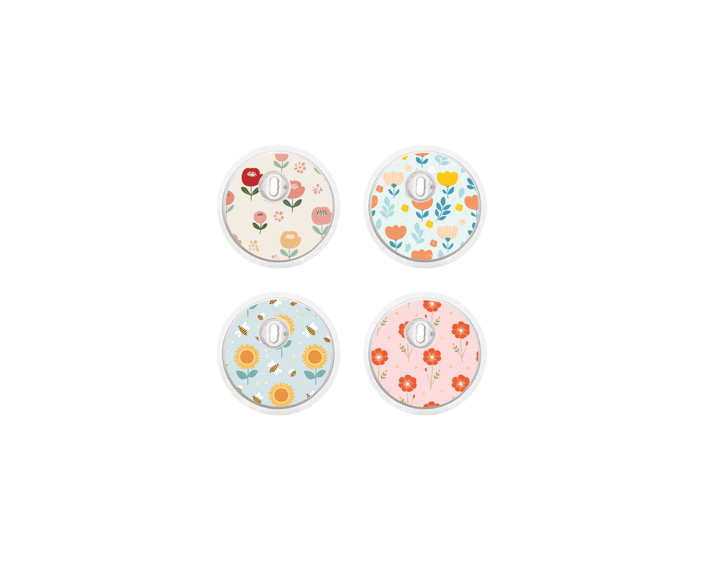 "Bloomscape" - CGM Sensor Stickers for Dexcom, Libre, Medtronic & Medtrum