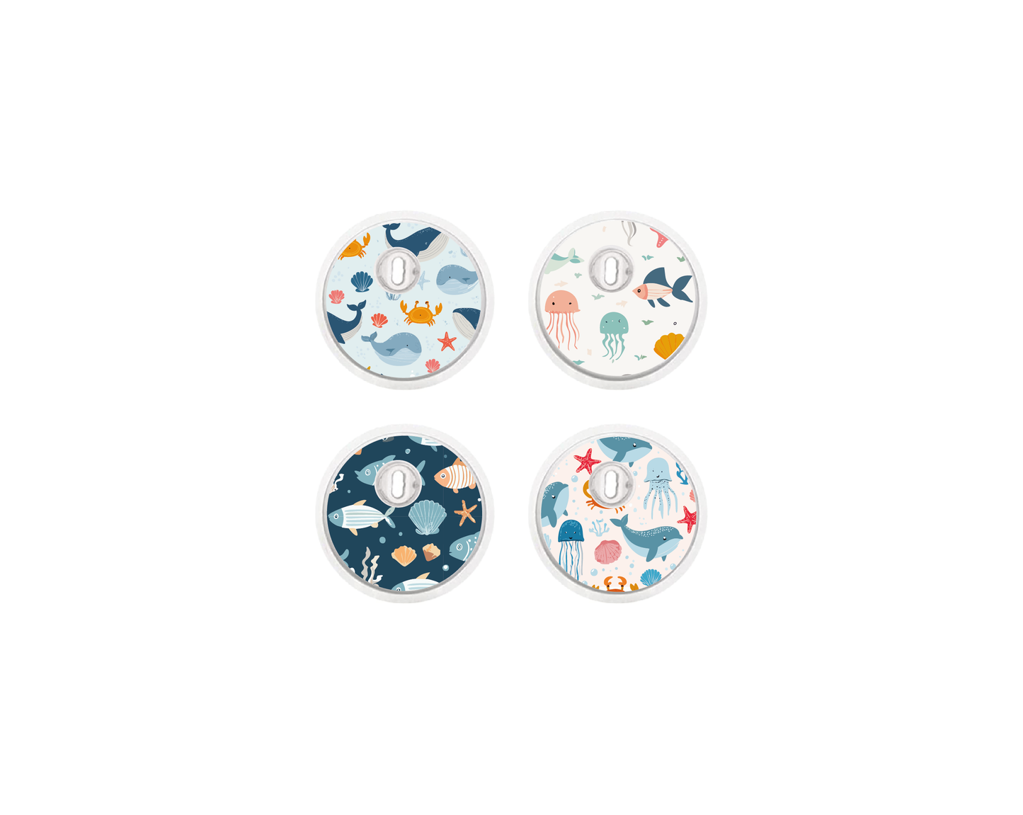 "Under Sea" - CGM Sensor Stickers for Dexcom, Libre, Medtronic & Medtrum