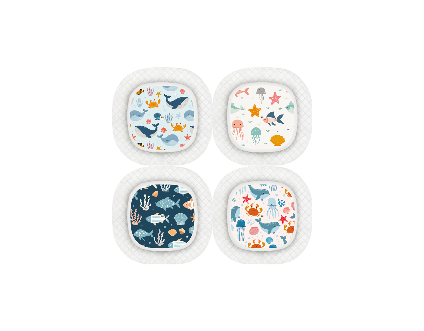 "Under Sea" - CGM Sensor Stickers for Dexcom, Libre, Medtronic & Medtrum