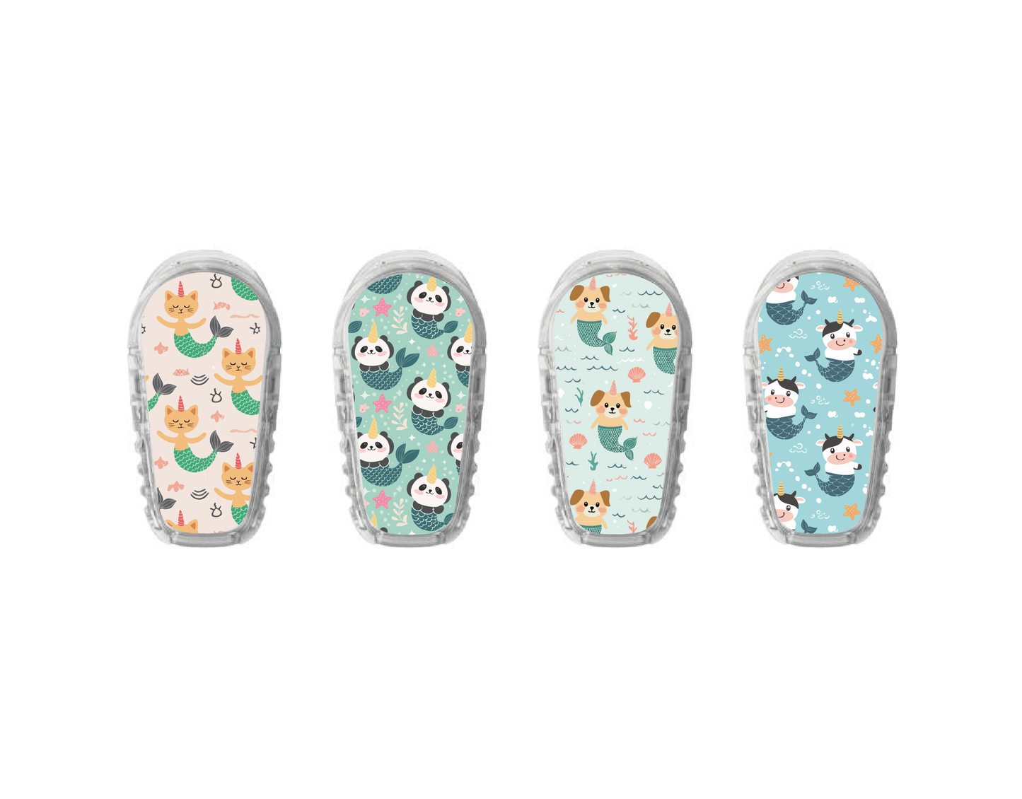 "Mermaid Pals" - CGM Sensor Stickers for Dexcom, Libre, Medtronic & Medtrum