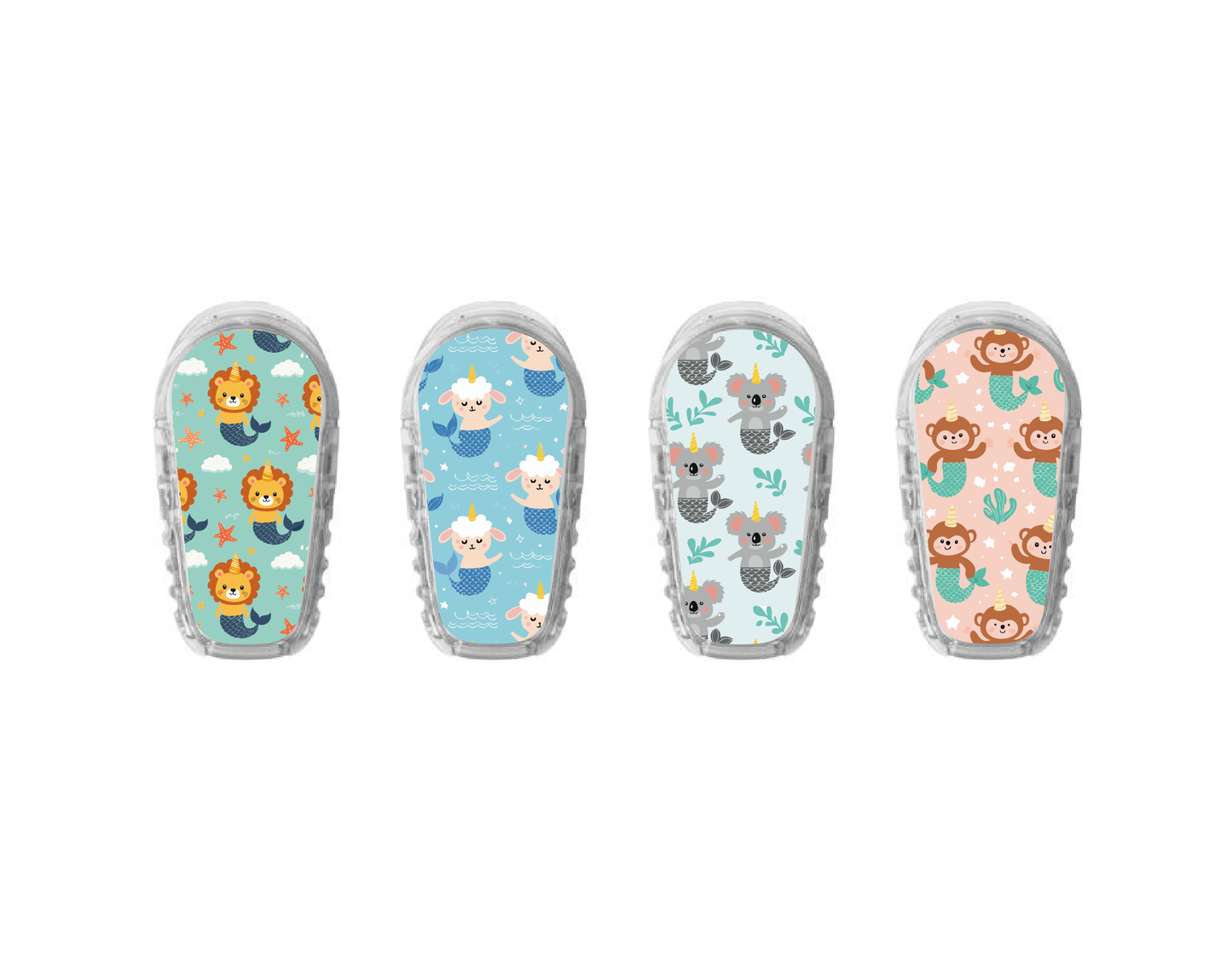 "Mermaid Pals" - CGM Sensor Stickers for Dexcom, Libre, Medtronic & Medtrum
