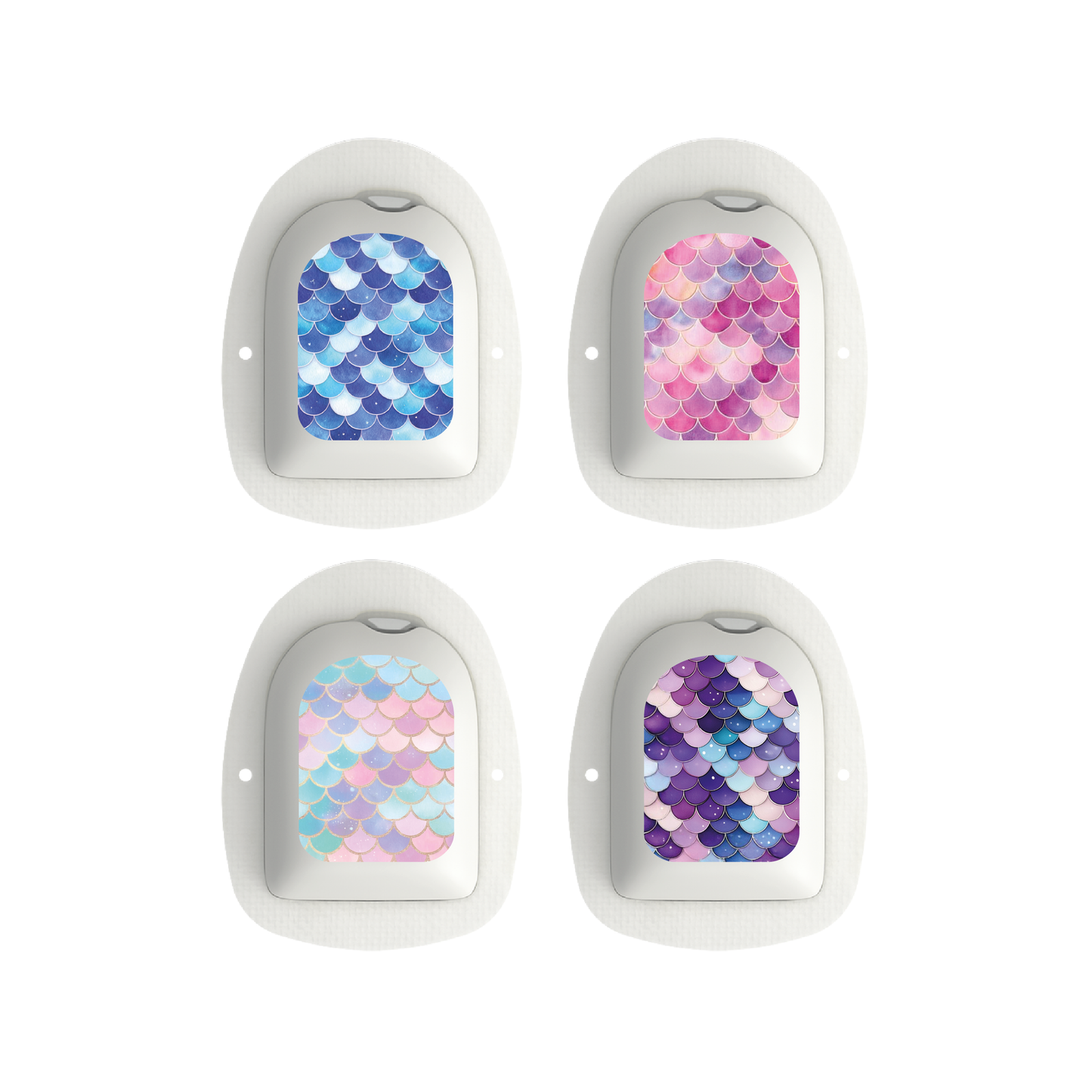 "Mermaid Scales" - Omnipod Pod Stickers & Temporary Tattoos