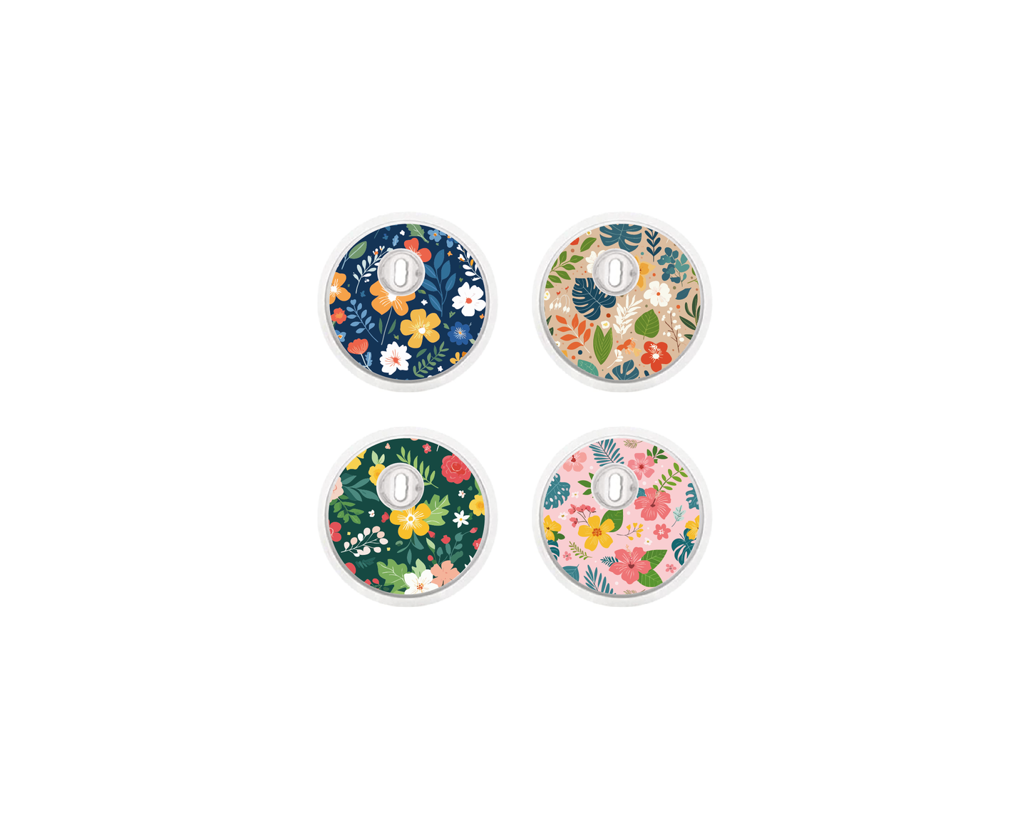 "Flower Power" - CGM Sensor Stickers for Dexcom, Libre, Medtronic & Medtrum