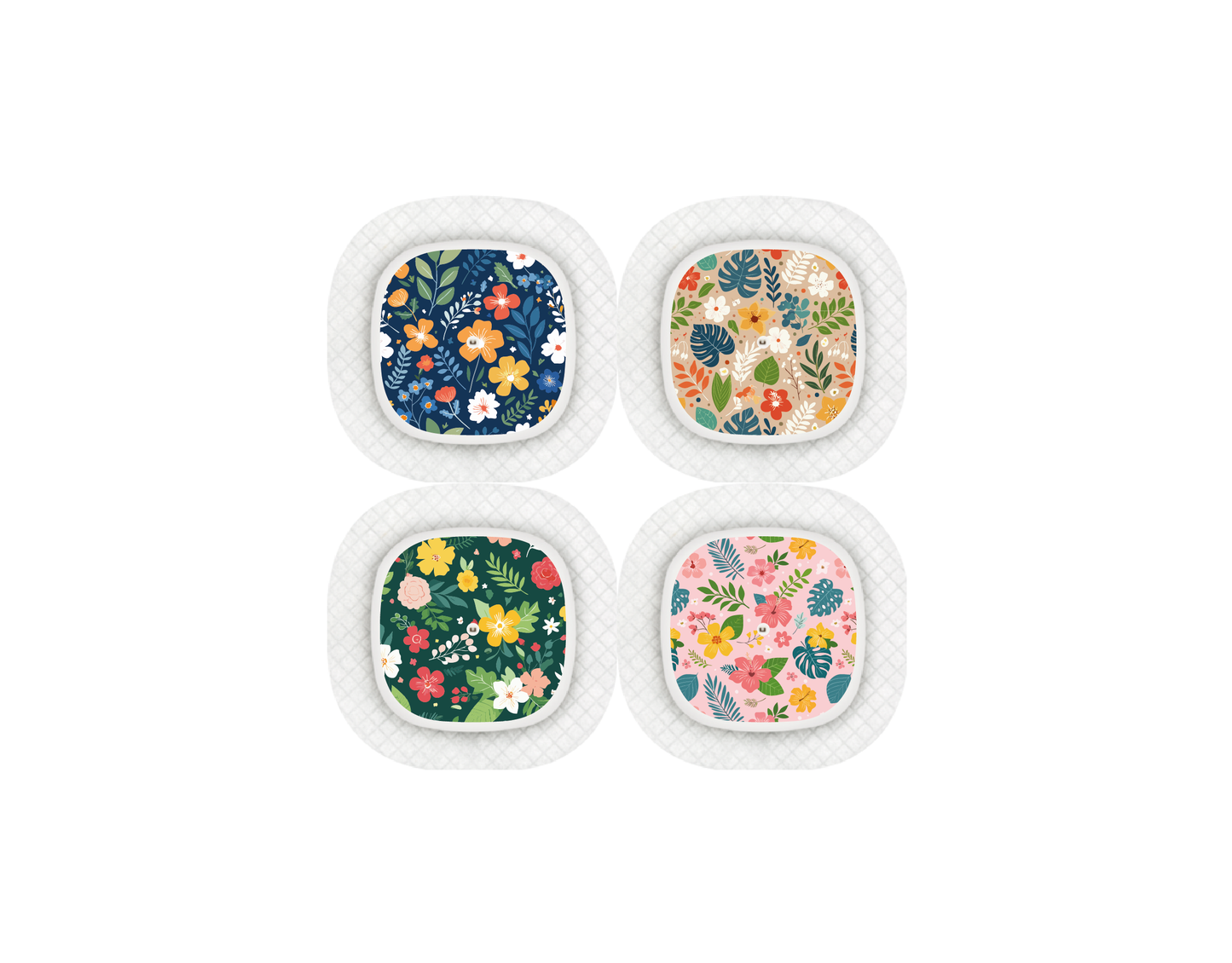 "Flower Power" - CGM Sensor Stickers for Dexcom, Libre, Medtronic & Medtrum