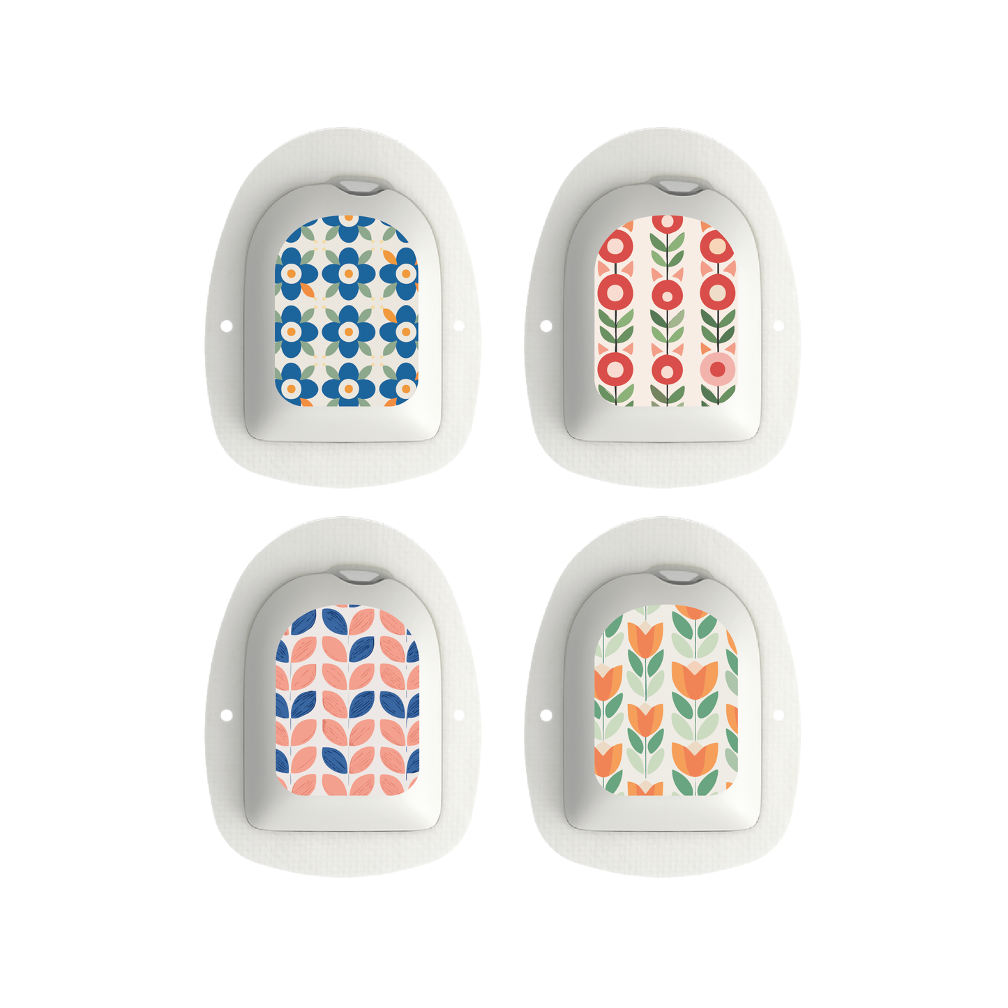 "Retro Flower" - Omnipod Pod Stickers & Temporary Tattoos