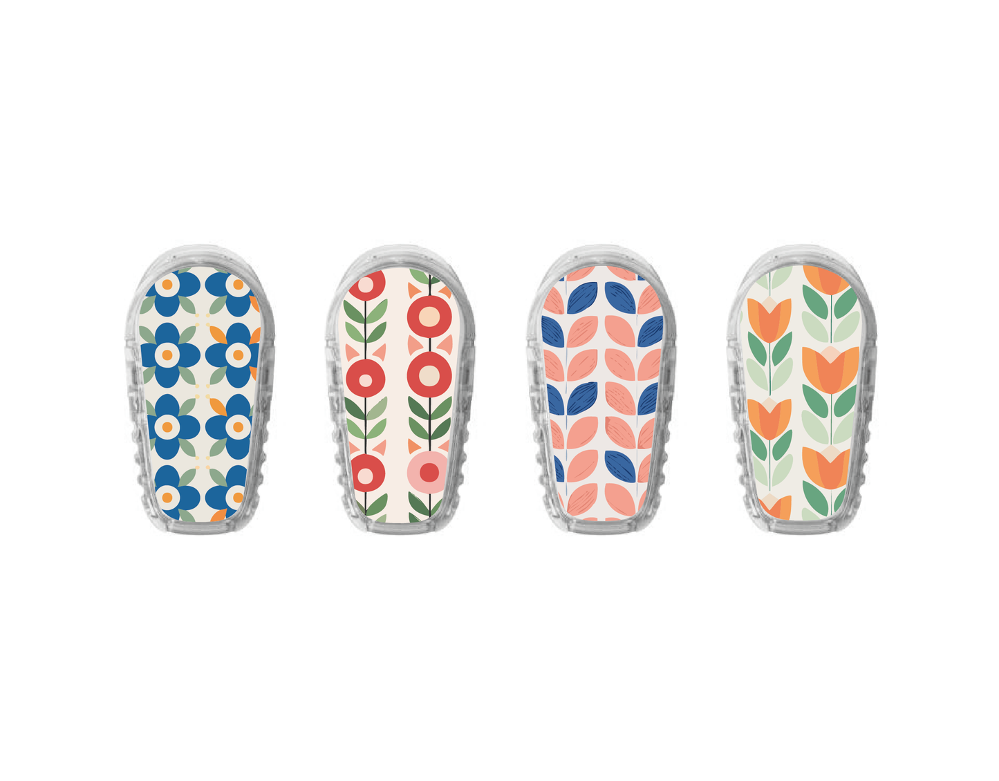 "Retro Flower" - CGM Sensor Stickers for Dexcom, Libre, Medtronic & Medtrum