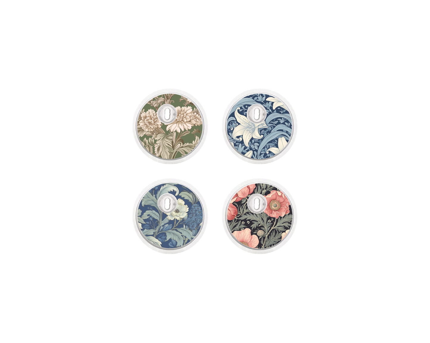 "Heritage Garden" - CGM Sensor Stickers for Dexcom, Libre, Medtronic & Medtrum