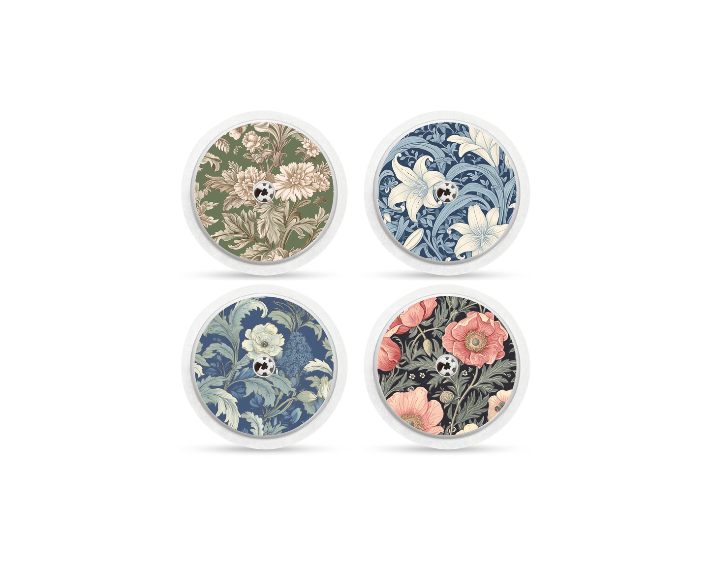 "Heritage Garden" - CGM Sensor Stickers for Dexcom, Libre, Medtronic & Medtrum