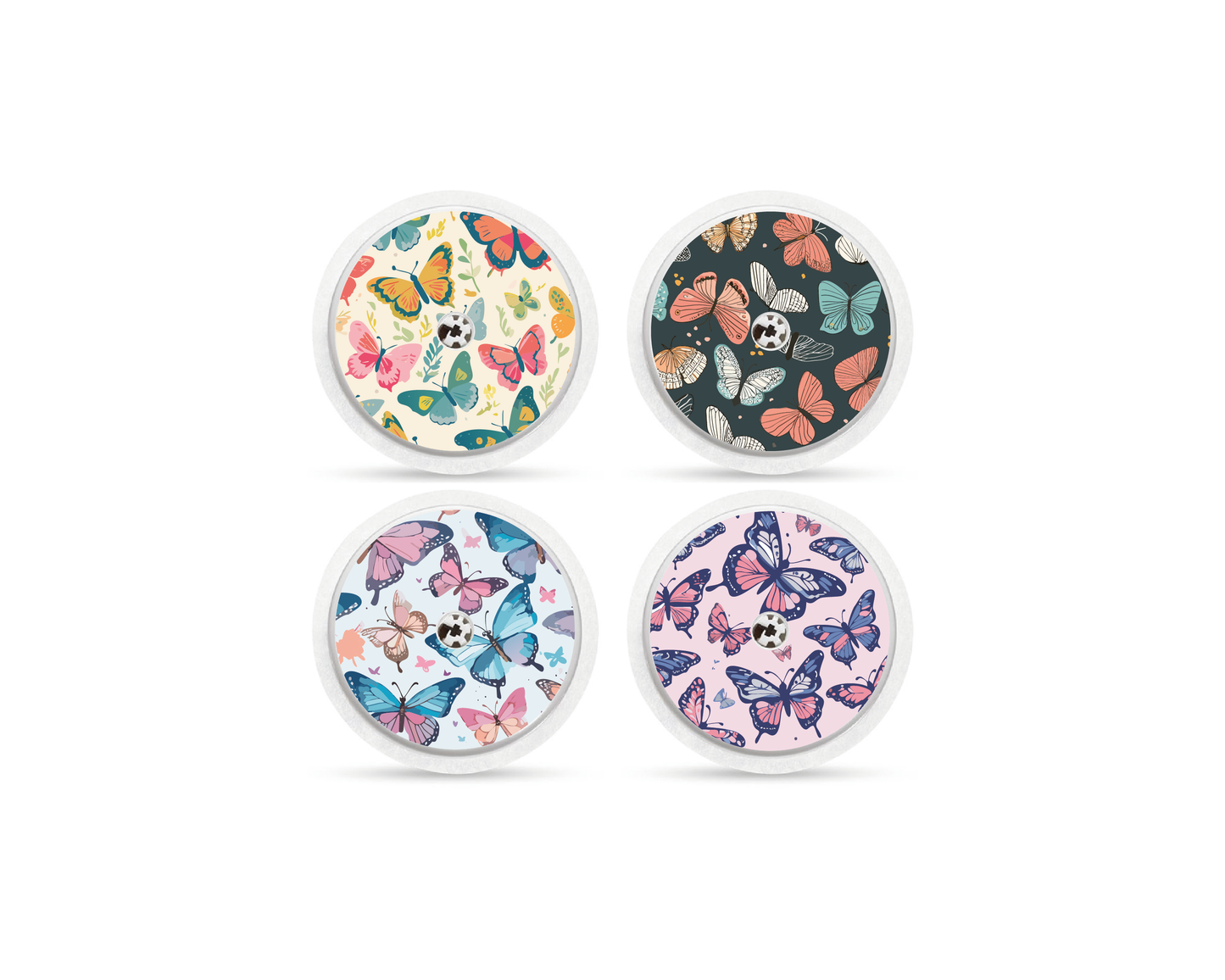"Flutterby" - CGM Sensor Stickers for Dexcom, Libre, Medtronic & Medtrum