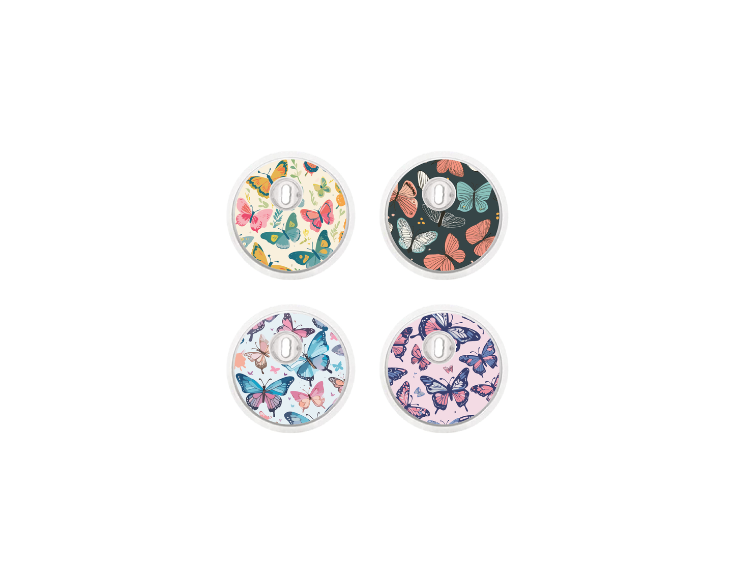 "Flutterby" - CGM Sensor Stickers for Dexcom, Libre, Medtronic & Medtrum