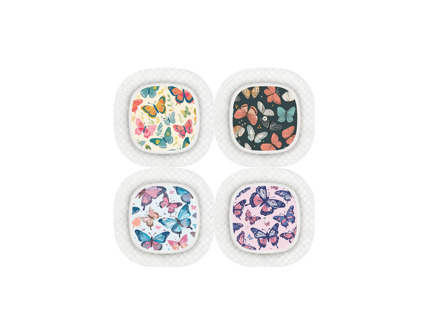 "Flutterby" - CGM Sensor Stickers for Dexcom, Libre, Medtronic & Medtrum