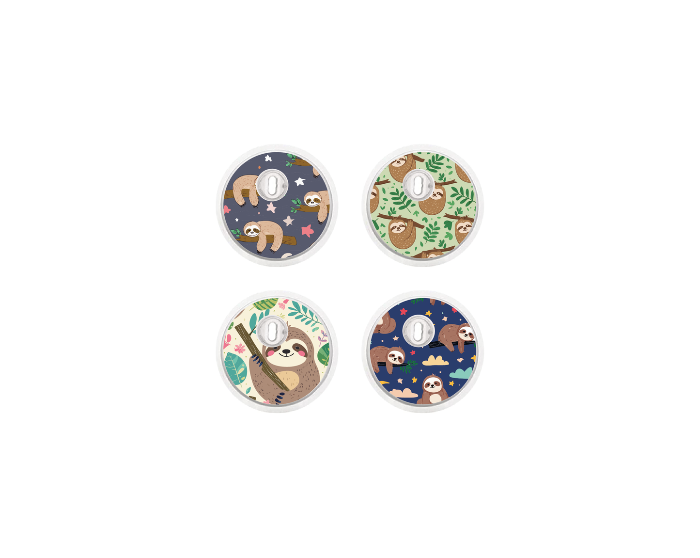 "Slothful" - CGM Sensor Stickers for Dexcom, Libre, Medtronic & Medtrum