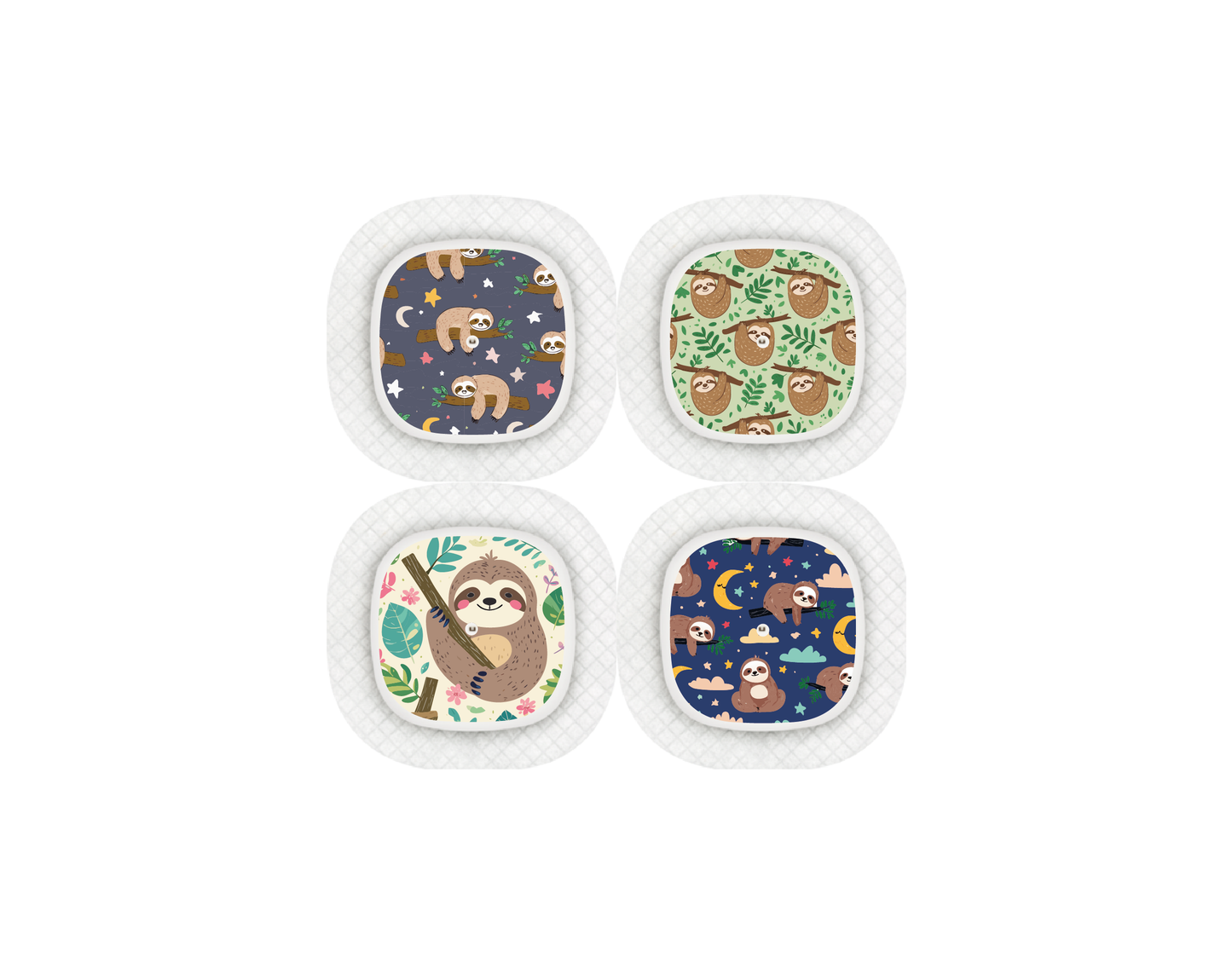 "Slothful" - CGM Sensor Stickers for Dexcom, Libre, Medtronic & Medtrum