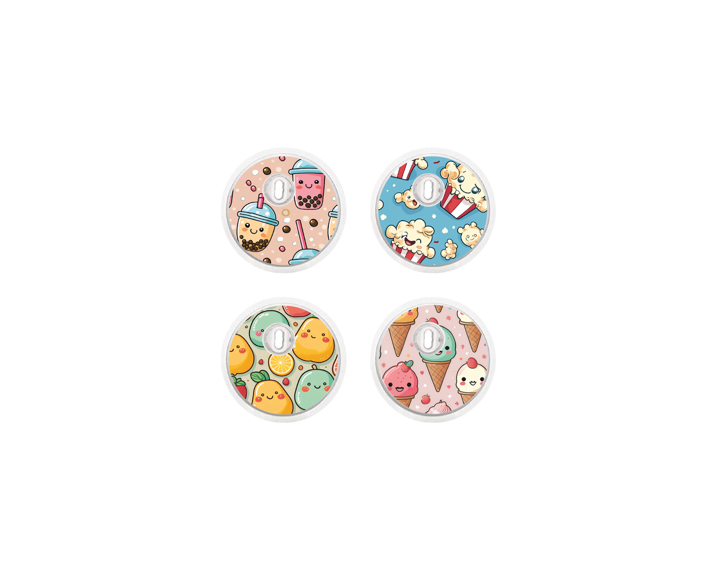 "Snack Attack" - CGM Sensor Stickers for Dexcom, Libre, Medtronic & Medtrum