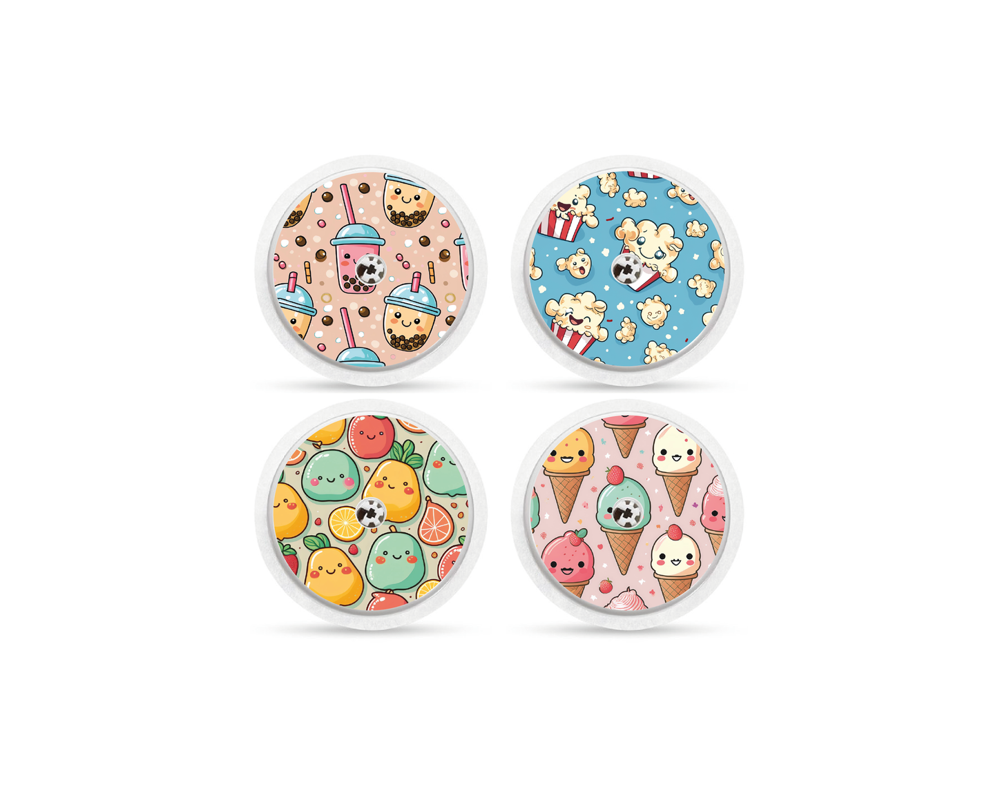 "Snack Attack" - CGM Sensor Stickers for Dexcom, Libre, Medtronic & Medtrum