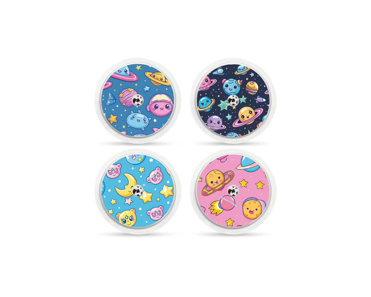 "Cosmic Cuties" - CGM Sensor Stickers for Dexcom, Libre, Medtronic & Medtrum