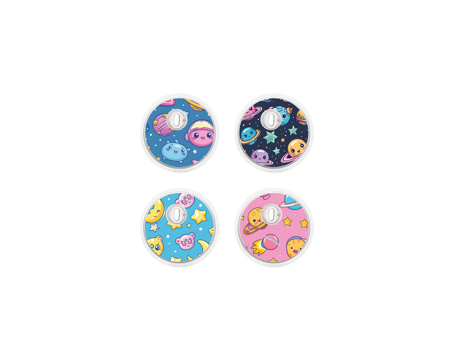 "Cosmic Cuties" - CGM Sensor Stickers for Dexcom, Libre, Medtronic & Medtrum