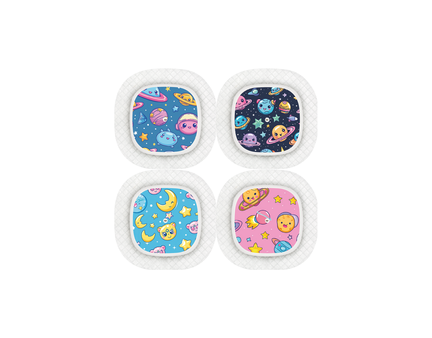 "Cosmic Cuties" - CGM Sensor Stickers for Dexcom, Libre, Medtronic & Medtrum