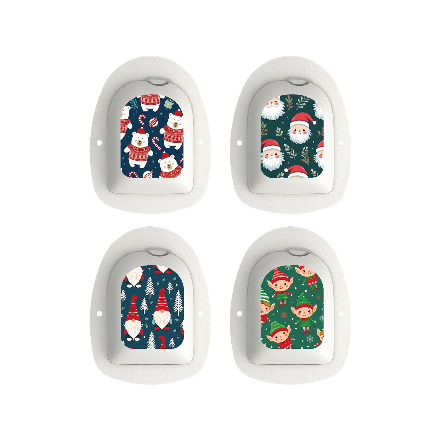 "Santa Squad" - Omnipod Pod Stickers & Temporary Tattoos