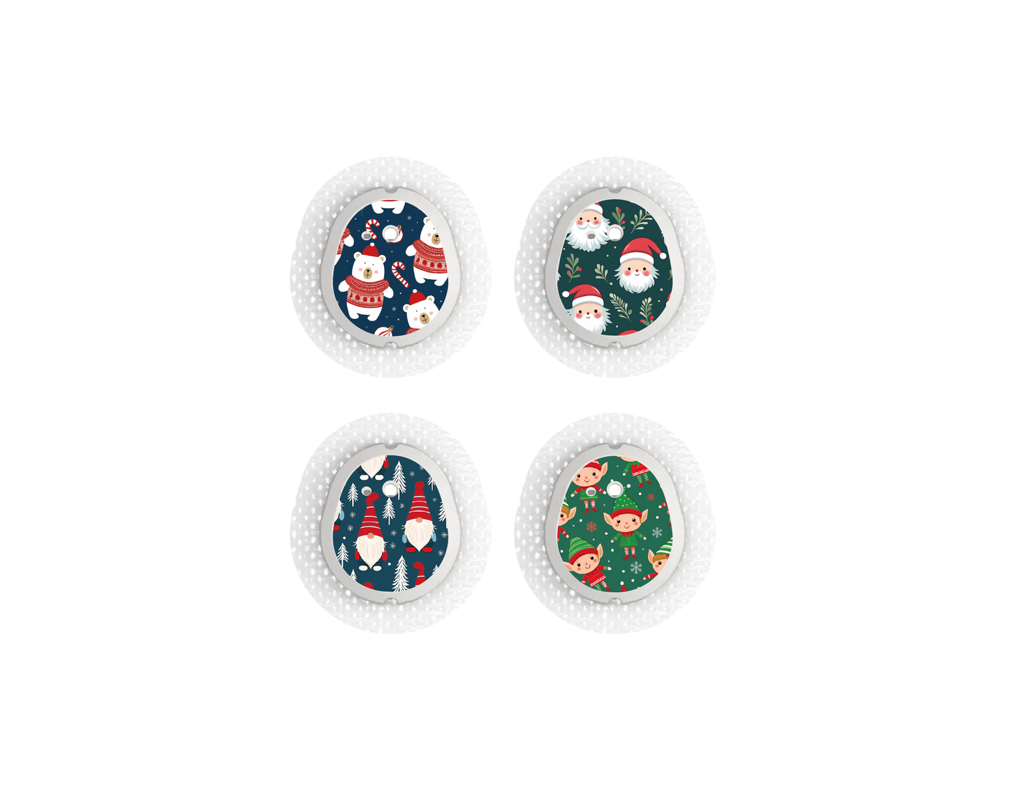 "Santa Squad" - CGM Sensor Stickers for Dexcom, Libre, Medtronic & Medtrum