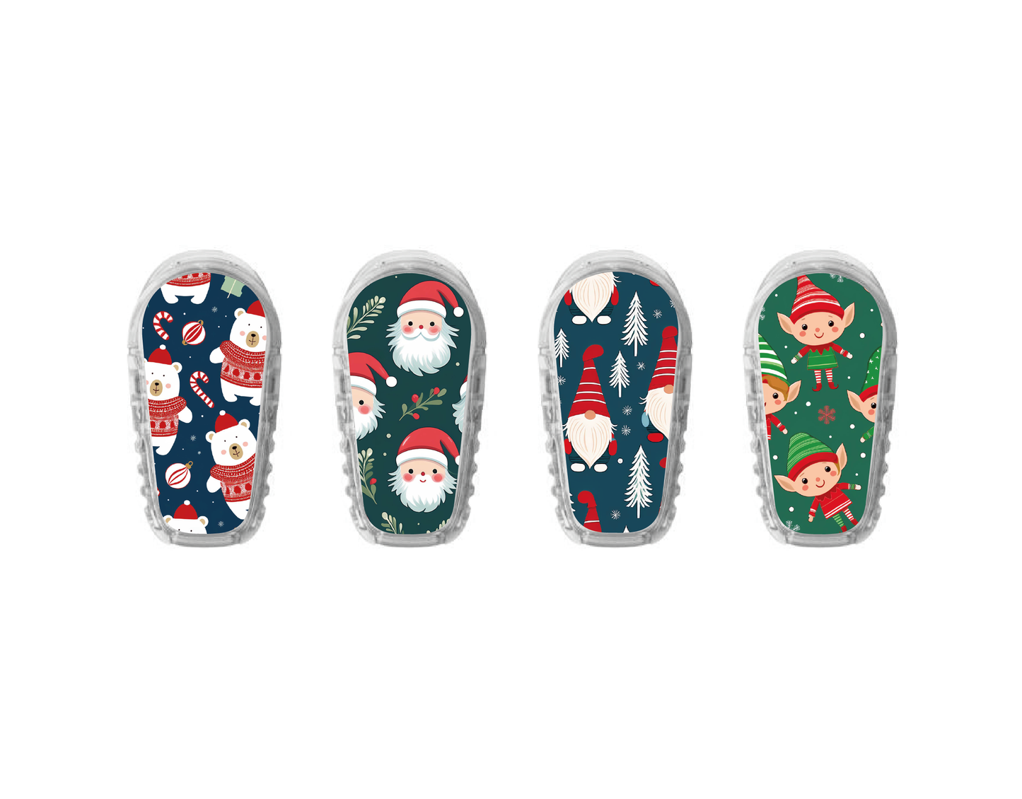 "Santa Squad" - CGM Sensor Stickers for Dexcom, Libre, Medtronic & Medtrum