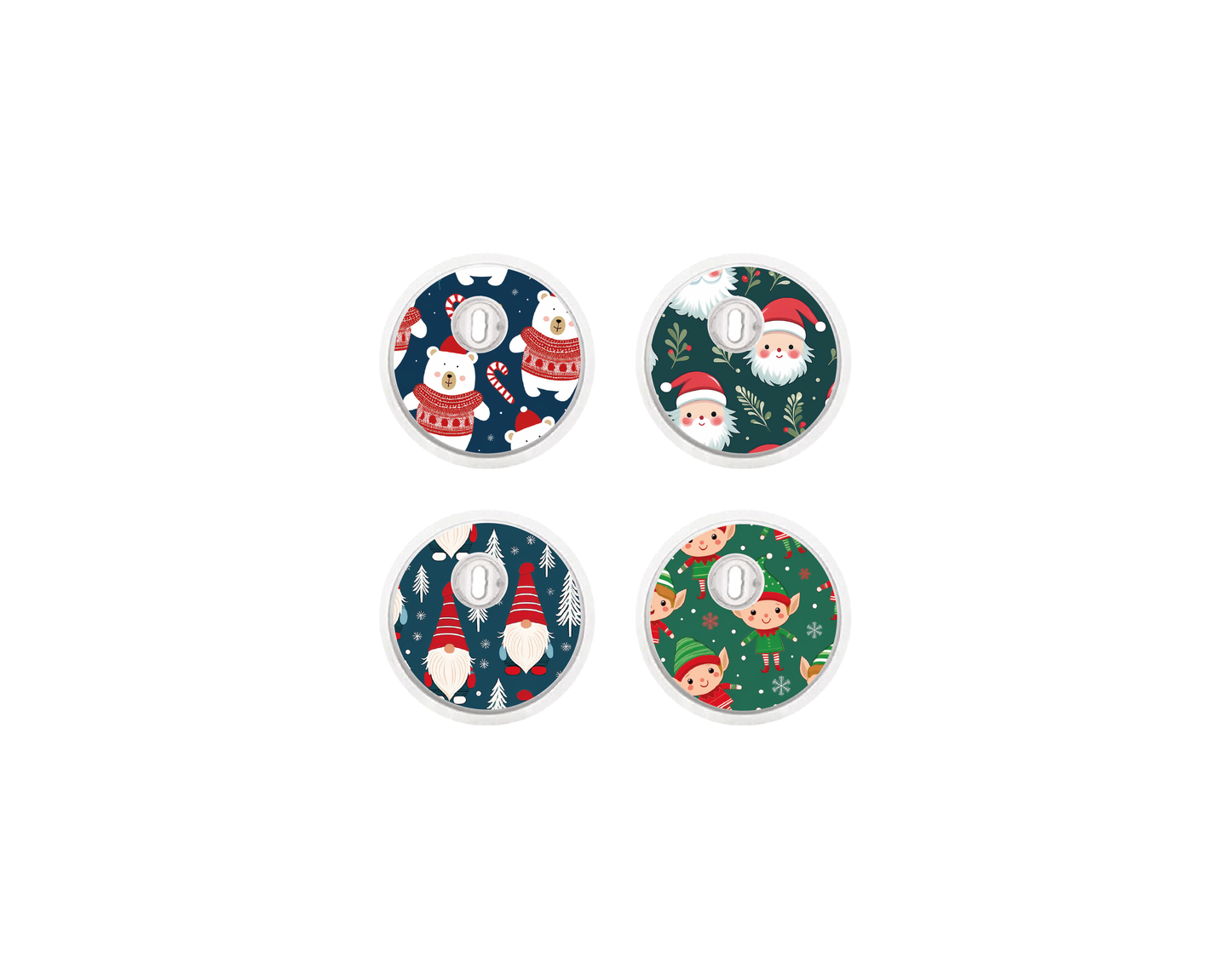 "Santa Squad" - CGM Sensor Stickers for Dexcom, Libre, Medtronic & Medtrum