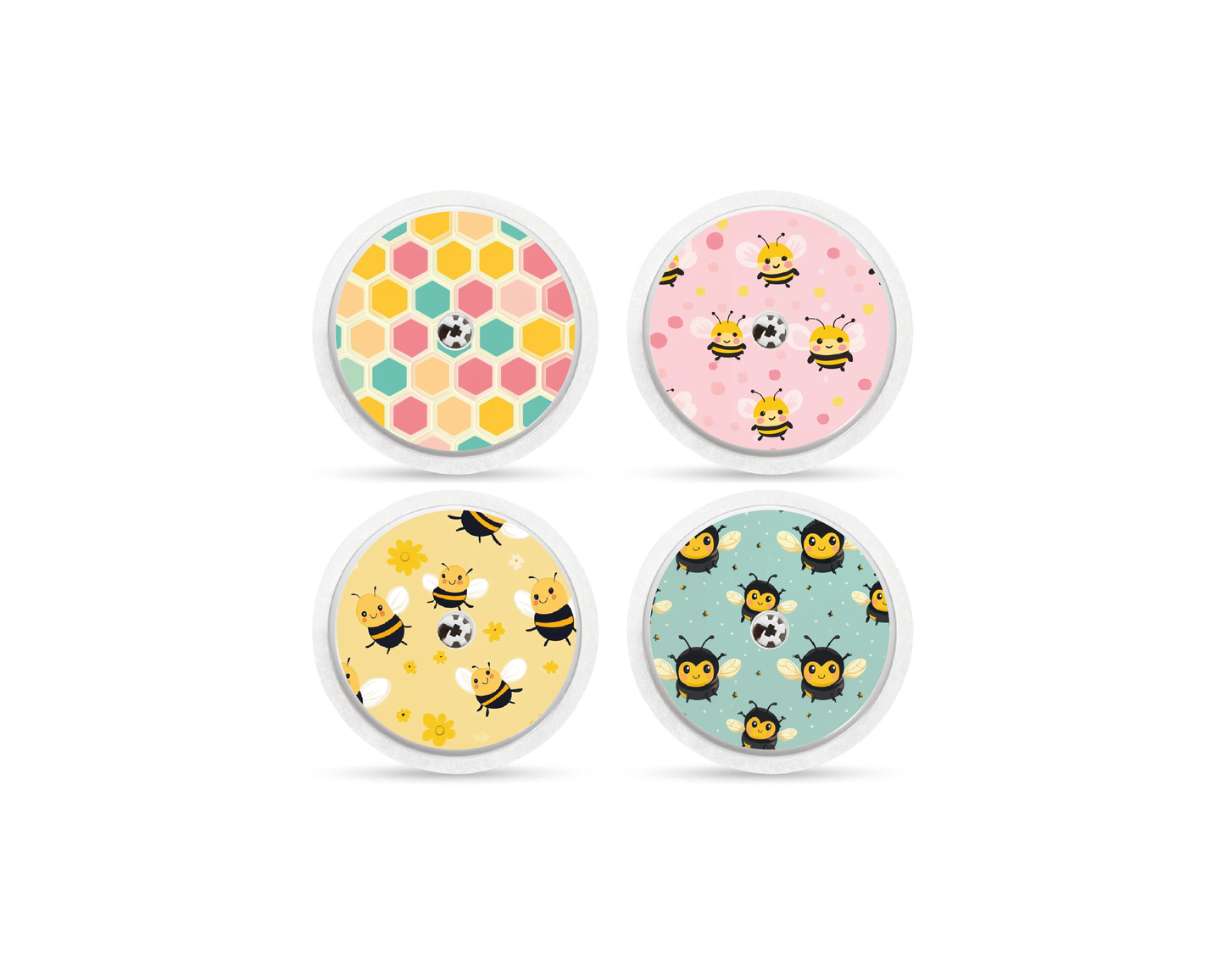 "Bee Sweet" - CGM Sensor Stickers for Dexcom, Libre, Medtronic & Medtrum