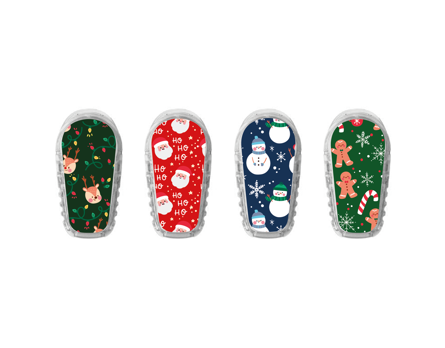 "Holiday Joy" - CGM Sensor Stickers for Dexcom, Libre, Medtronic & Medtrum