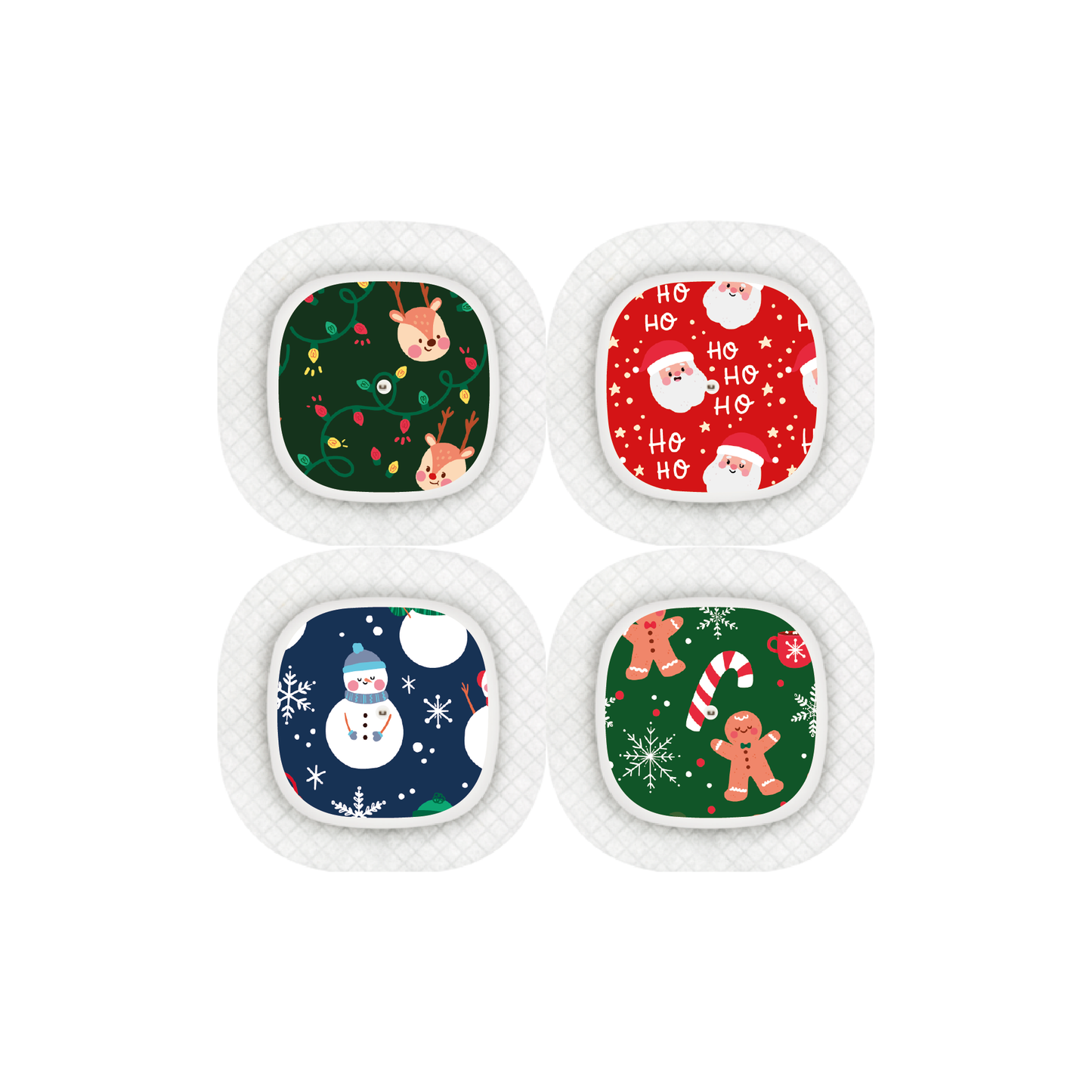 "Holiday Joy" - CGM Sensor Stickers for Dexcom, Libre, Medtronic & Medtrum