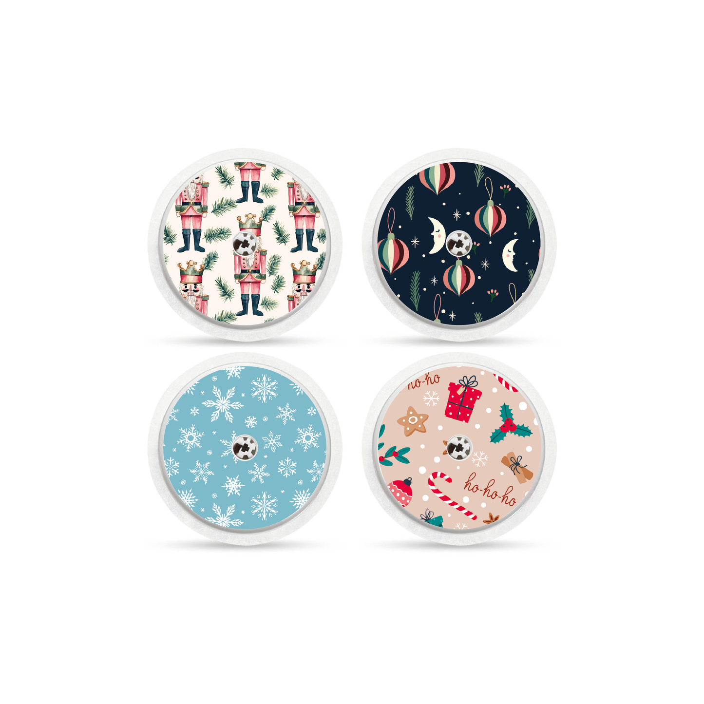 "Mistletoe Magic" - CGM Sensor Stickers for Dexcom, Libre, Medtronic & Medtrum